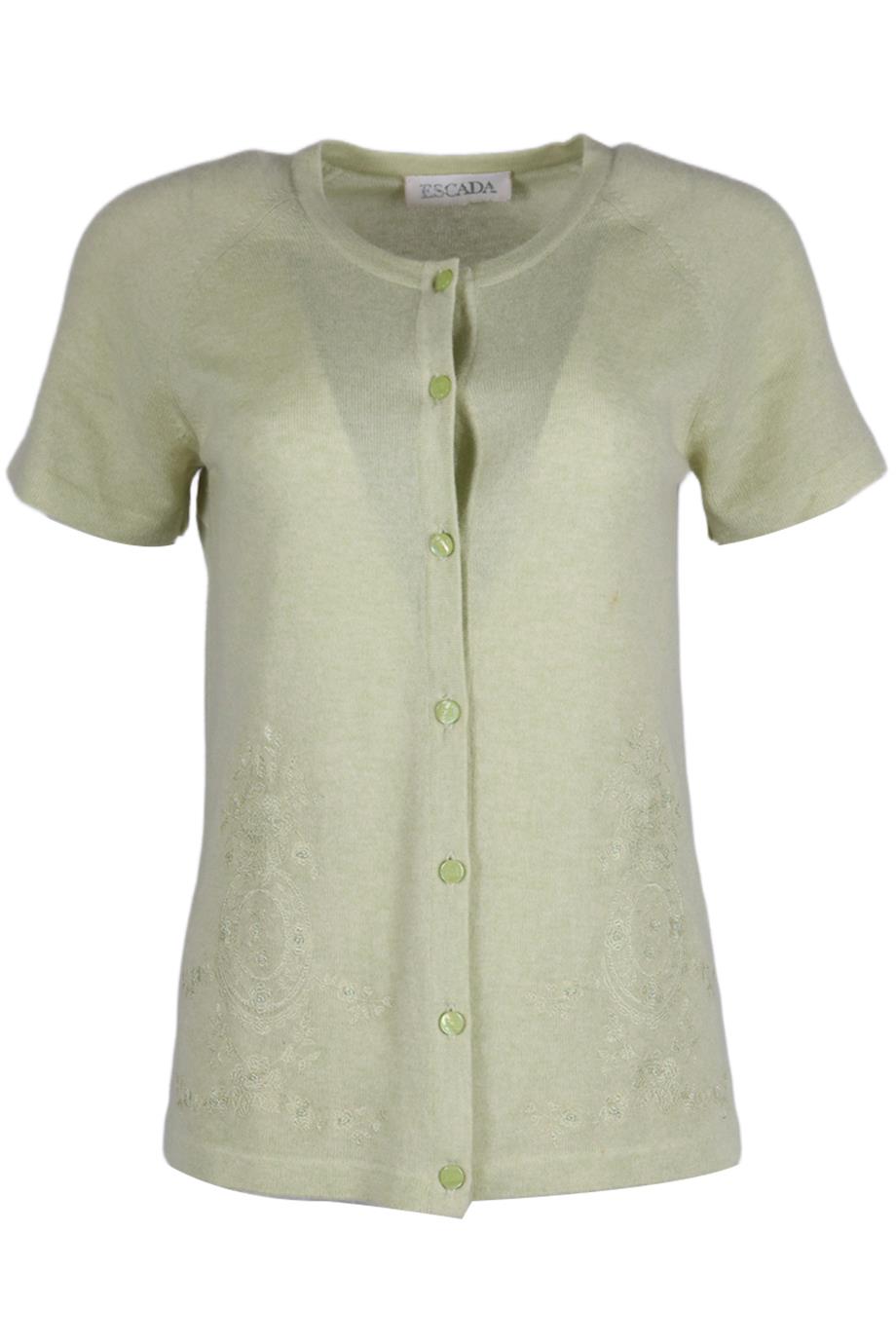 ESCADA EMBROIDERED CASHMERE CARDIGAN DE 38 UK 12