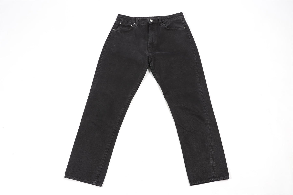 TOTEME BLACK HIGH RISE STRAIGHT LEG JEANS W28 UK 10