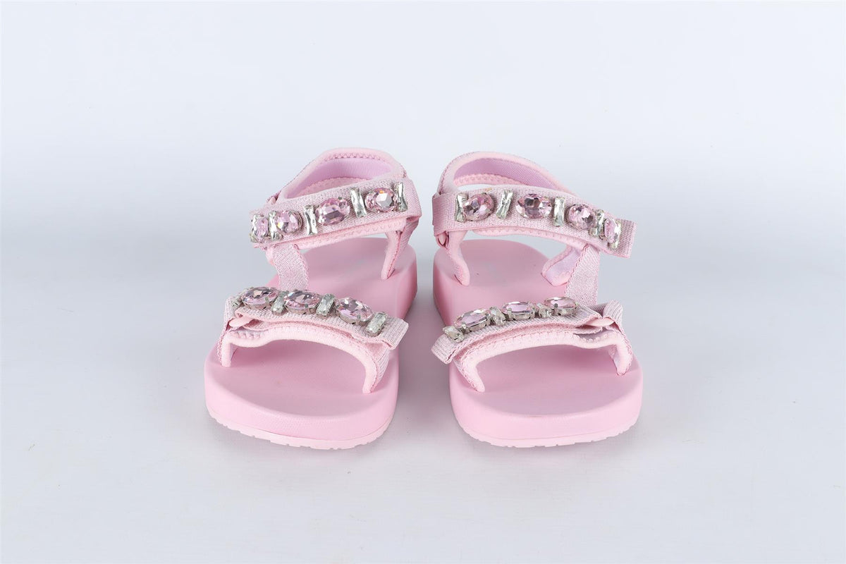 MONNALISA PINK RUBBER SANDALS EU 36 UK 3.5 US 4.5