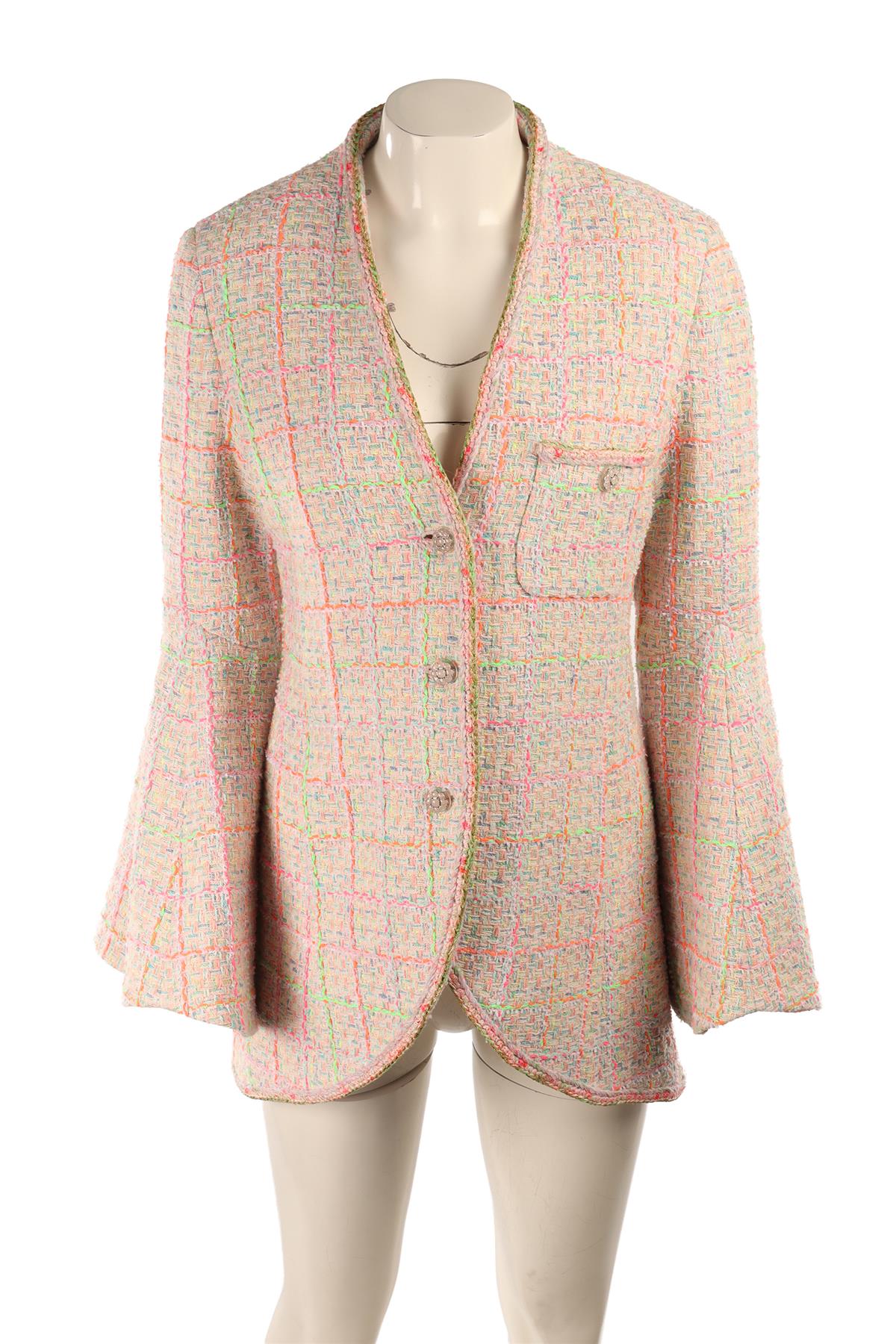 CHANEL MULTI 2024 TWEED JACKET FR 40 UK 12