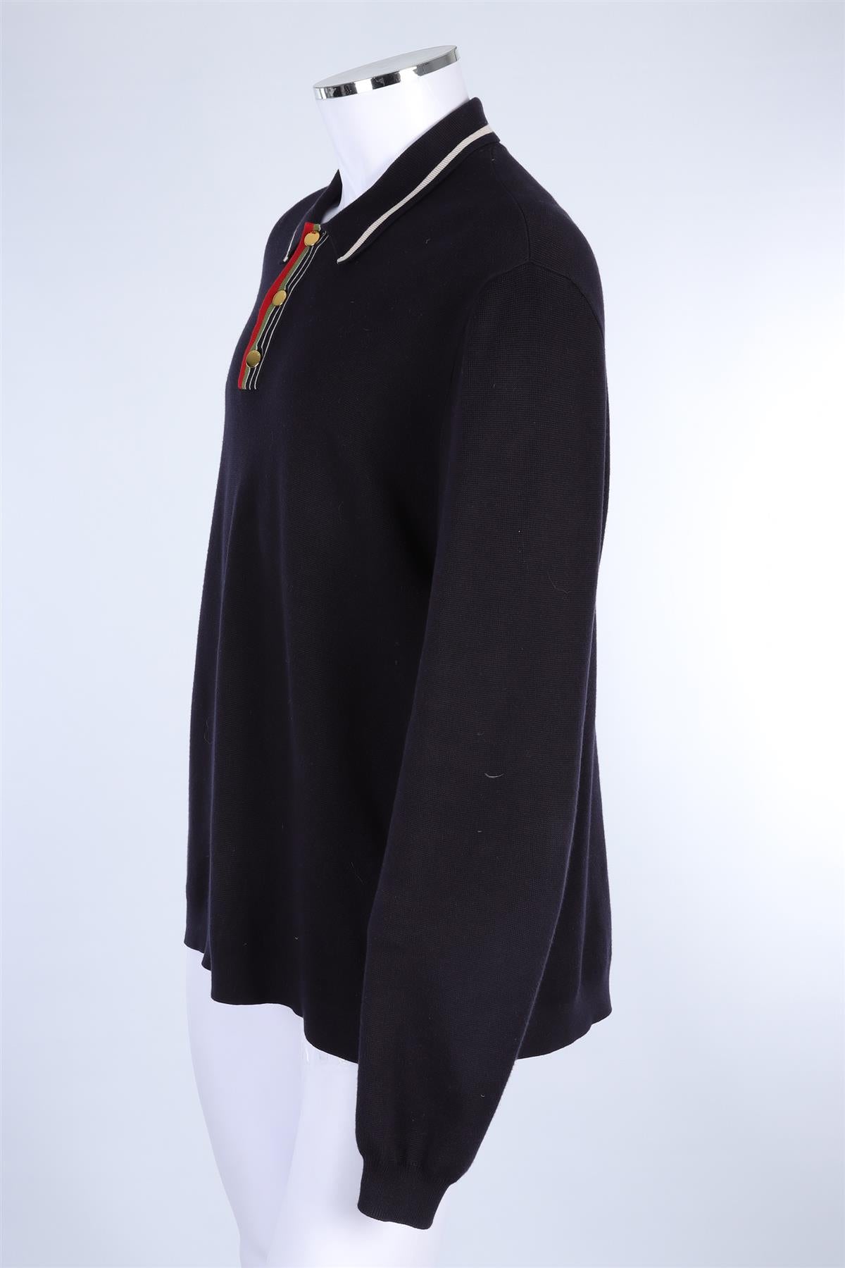 GUCCI NAVY MEN'S SWEATER 3XLARGE