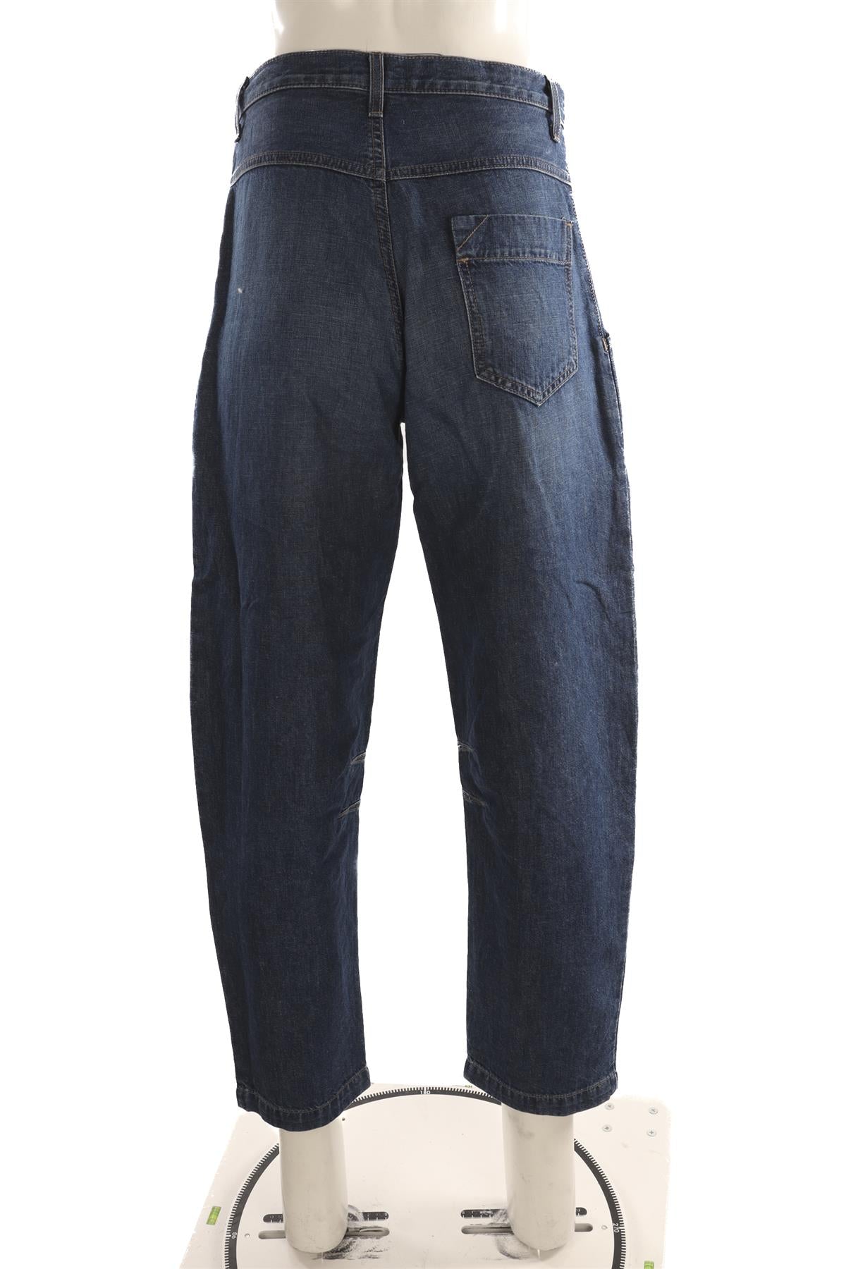 TWP BLUE HIGH RISE BARREL LEG JEANS W25 UK 6-8