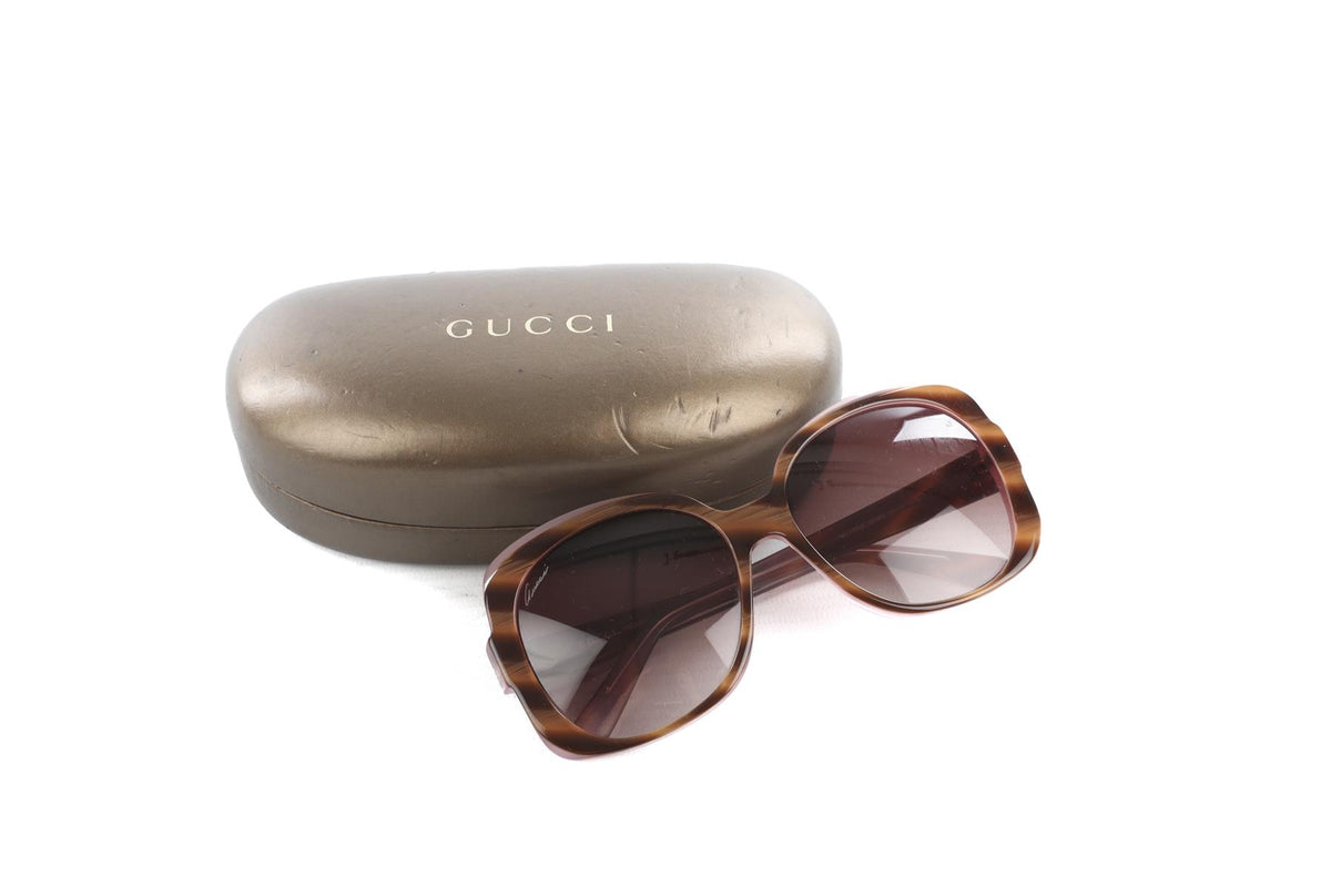 Gucci Brown Square Frame Acetate Sunglasses