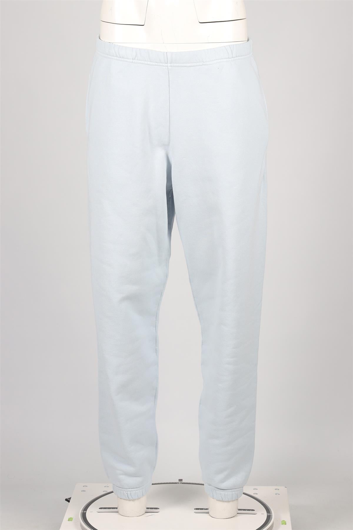 SKIMS BLUE COTTON TRACK PANTS MEDIUM