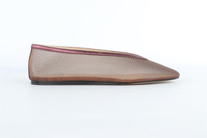 LE MONDE BERYL PURPLE MESH BALLET FLATS EU 37 UK 4 US 7