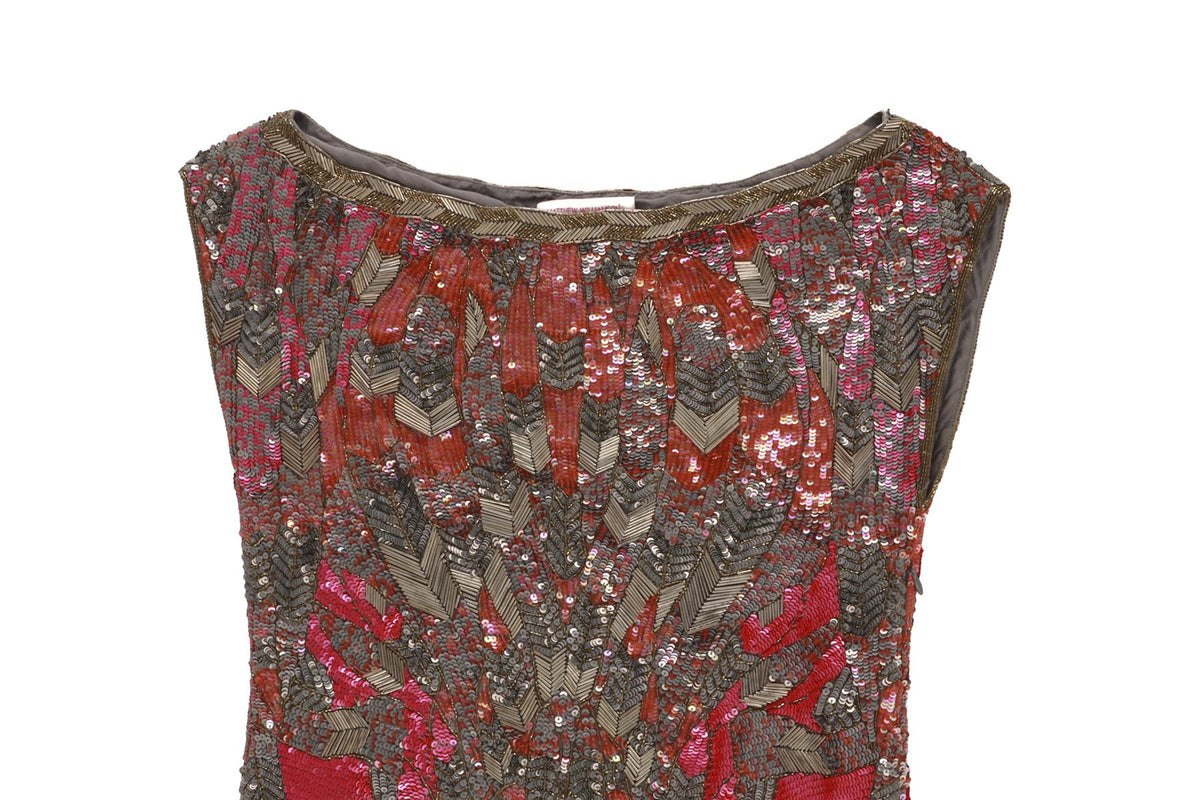 MATTHEW WILLIAMSON MULTI SEQUIN MINI DRESS UK 6