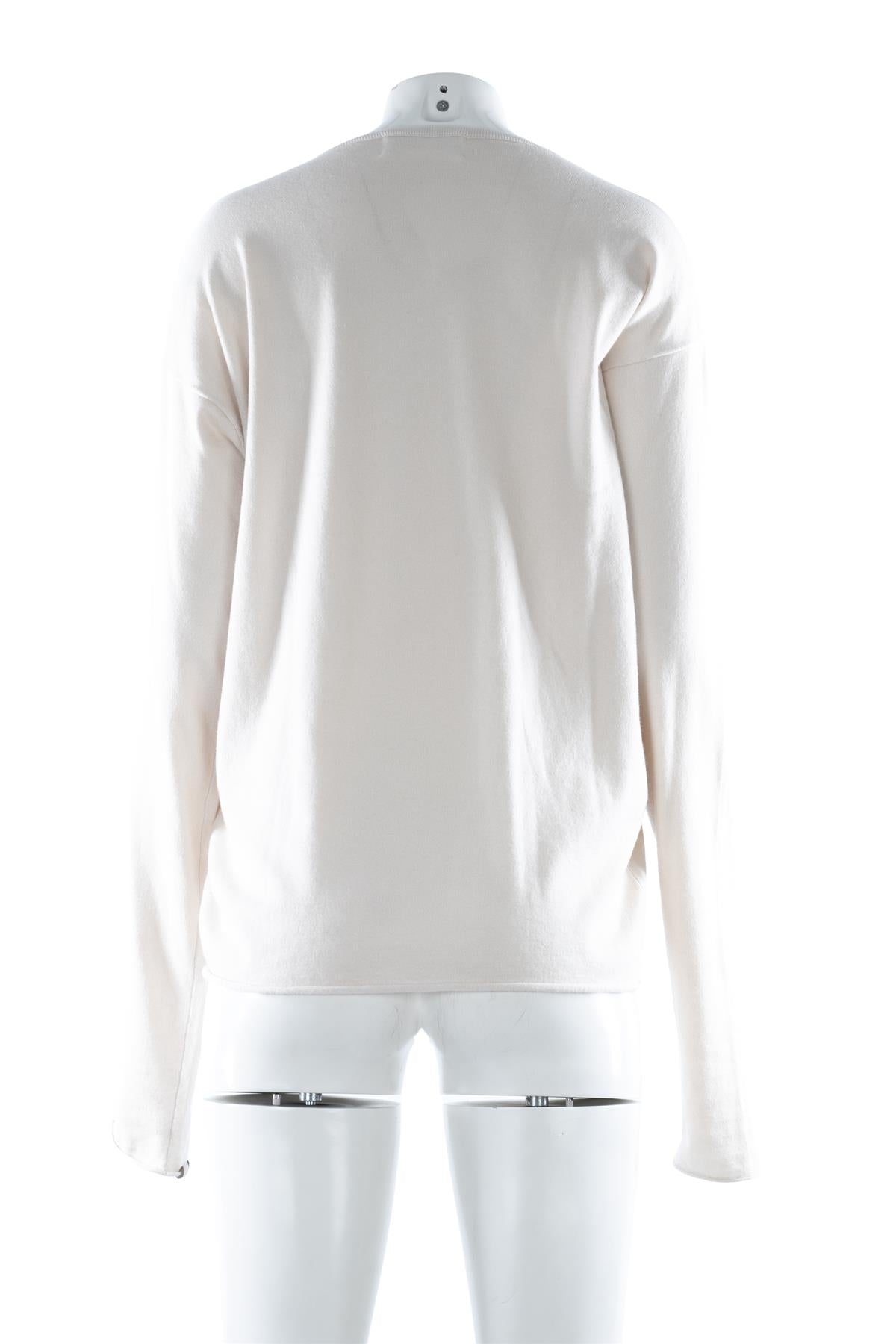 EXTREME CASHMERE ECRU CASHMERE TOP ONE SIZE