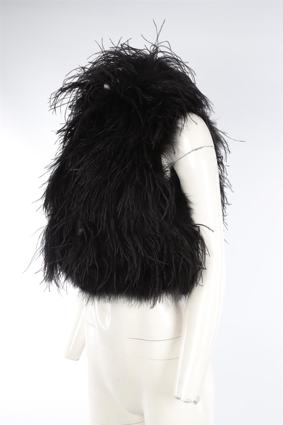 CO BLACK FEATHER GILET XSMALL