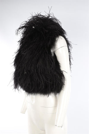 CO BLACK FEATHER GILET XSMALL