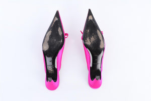 BALENCIAGA PINK SATIN MULES EU 38 UK 5 US 8