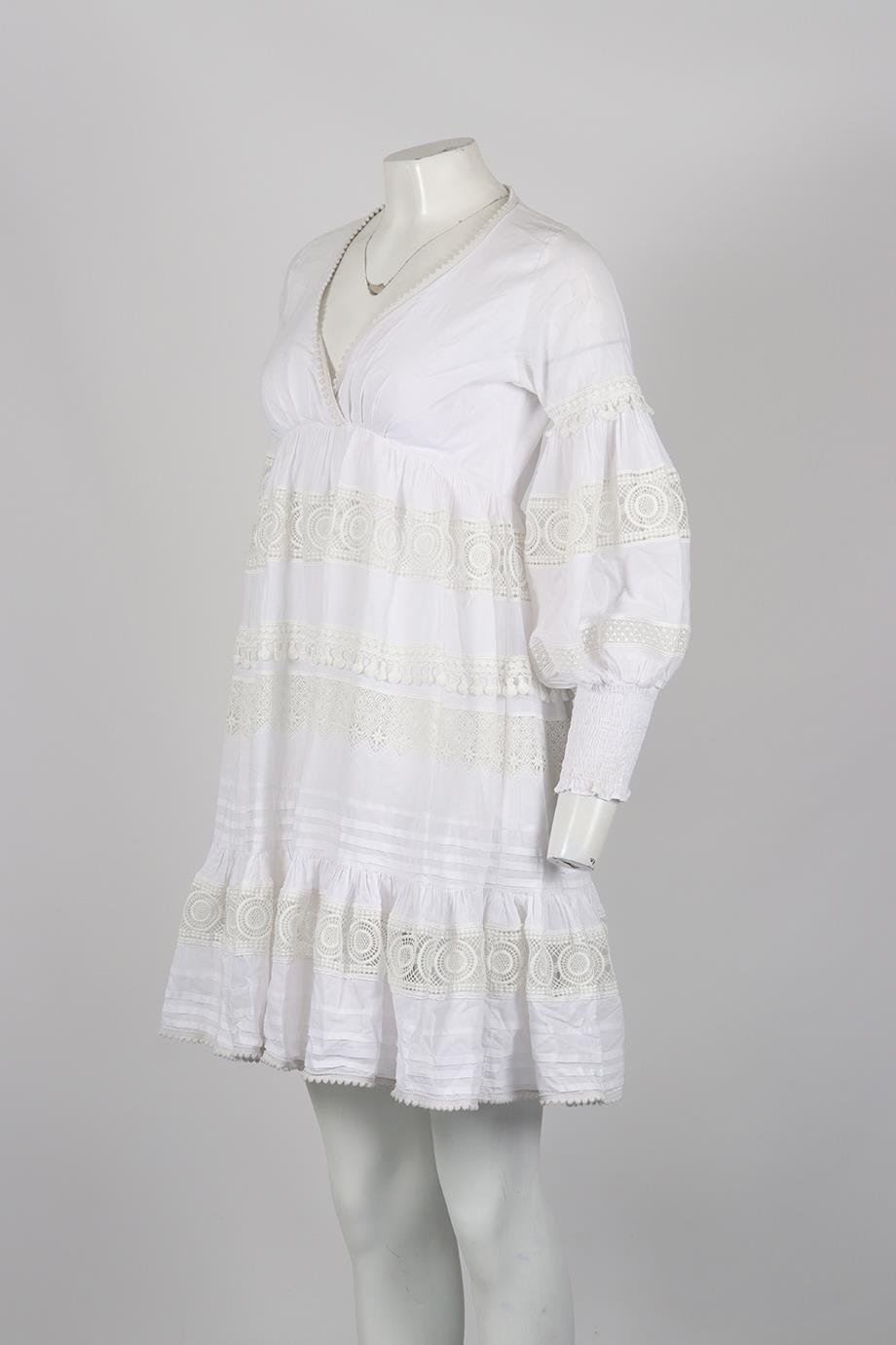 WAIMARI COTTON BLEND MINI DRESS XSMALL