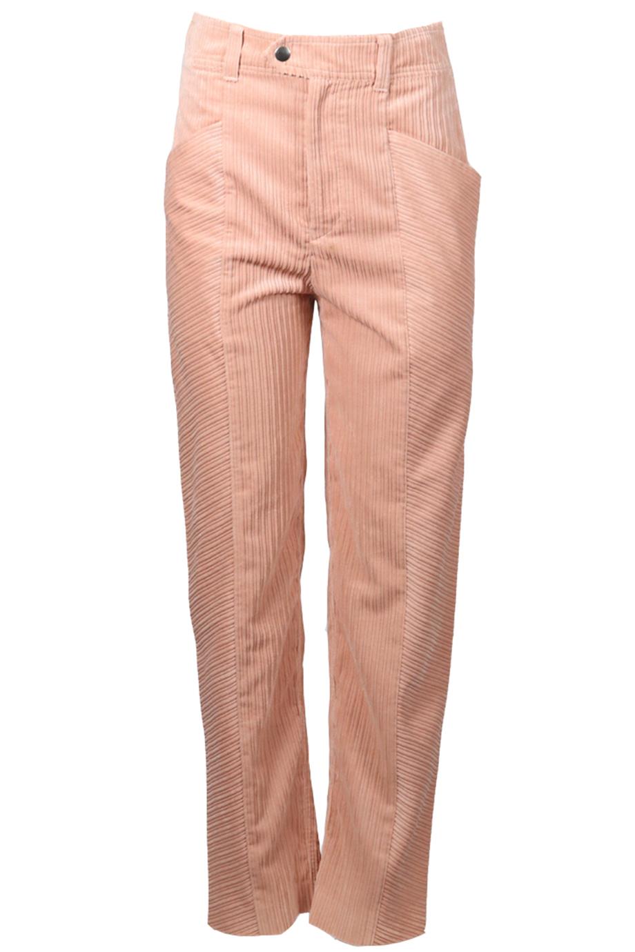 ISABEL MARANT CORDUROY STRAIGHT LEG PANTS FR 36 UK 8