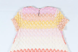 MISSONI MULTICOLOURED KIDS GIRLS CROCHET DRESS 4-5 YEARS