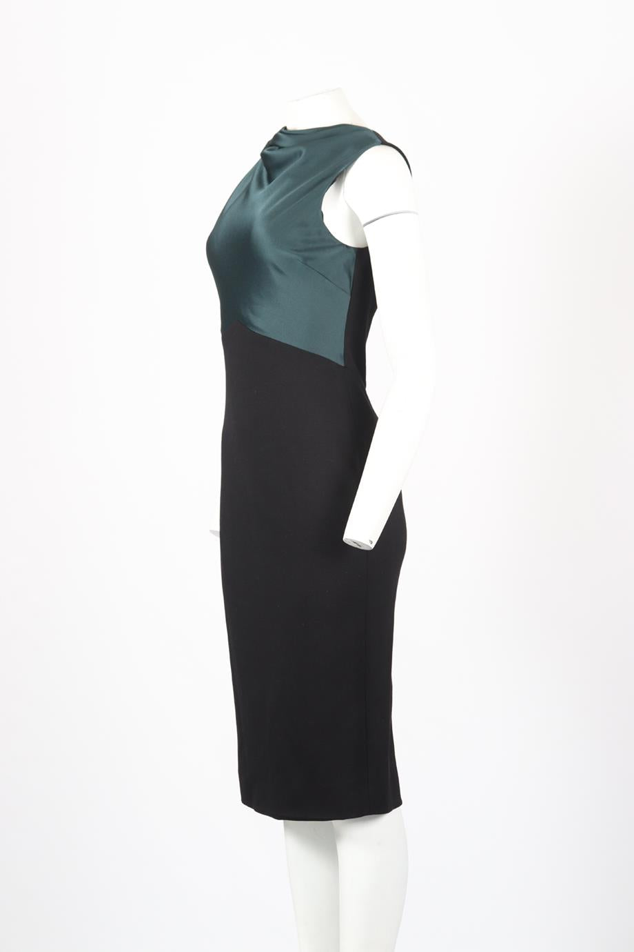 JASON WU SATIN AND JERSEY MIDI DRESS US 6 UK 10