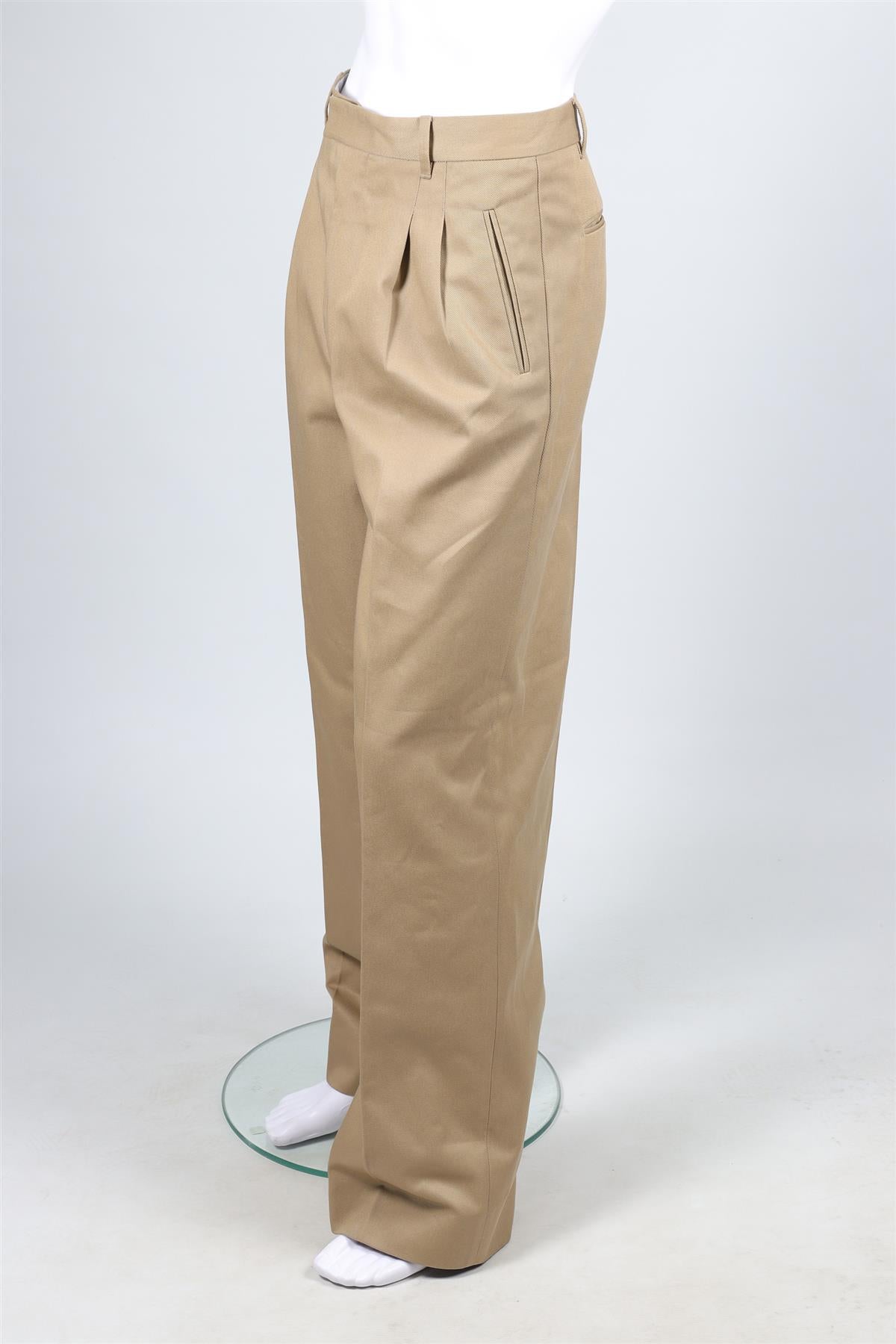 MAISON MARGIELA TAN MEN'S COTTON PANTS IT 52 UK/US WAIST 36