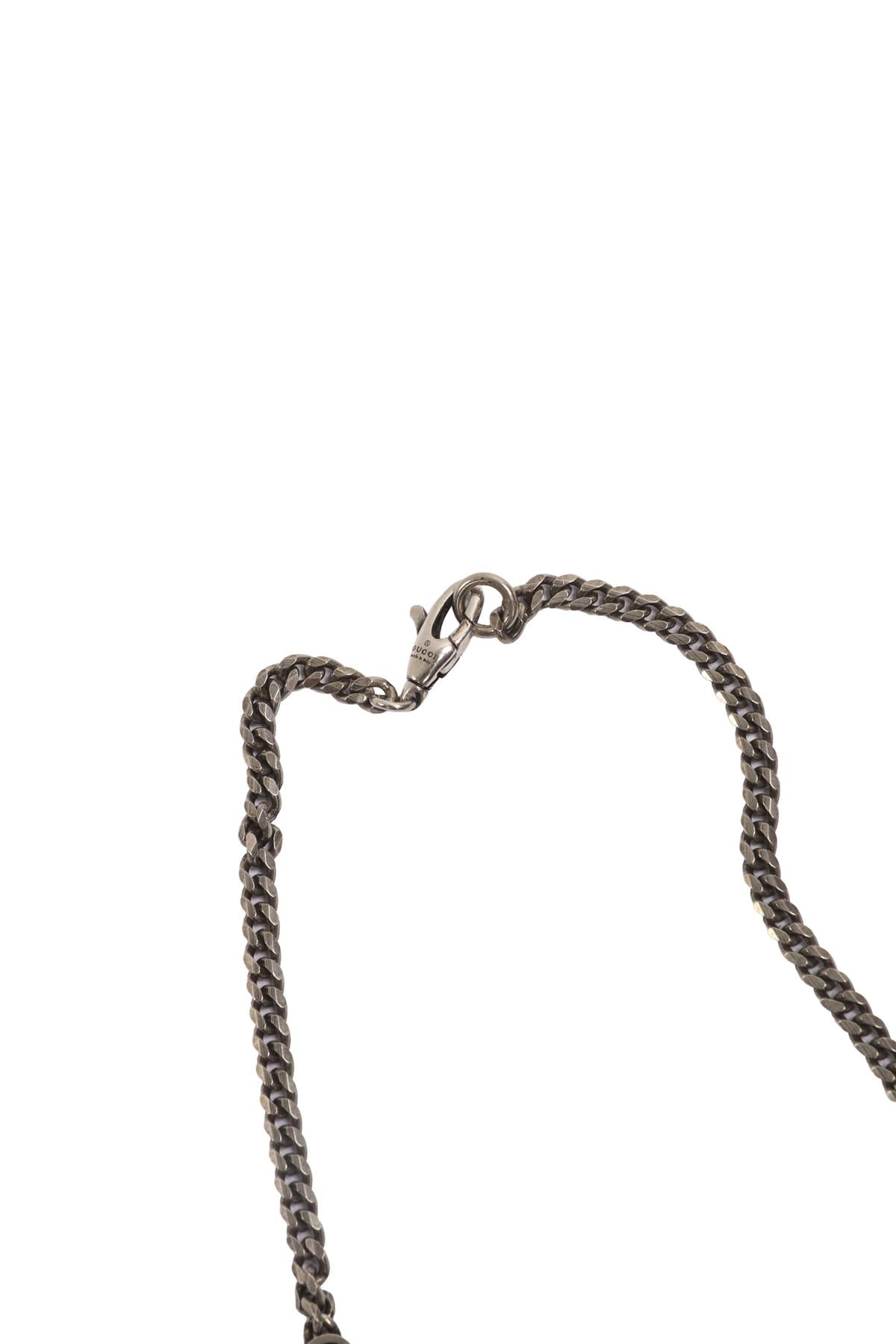GUCCI SILVER GG STERLING SILVER CHAIN NECKLACE