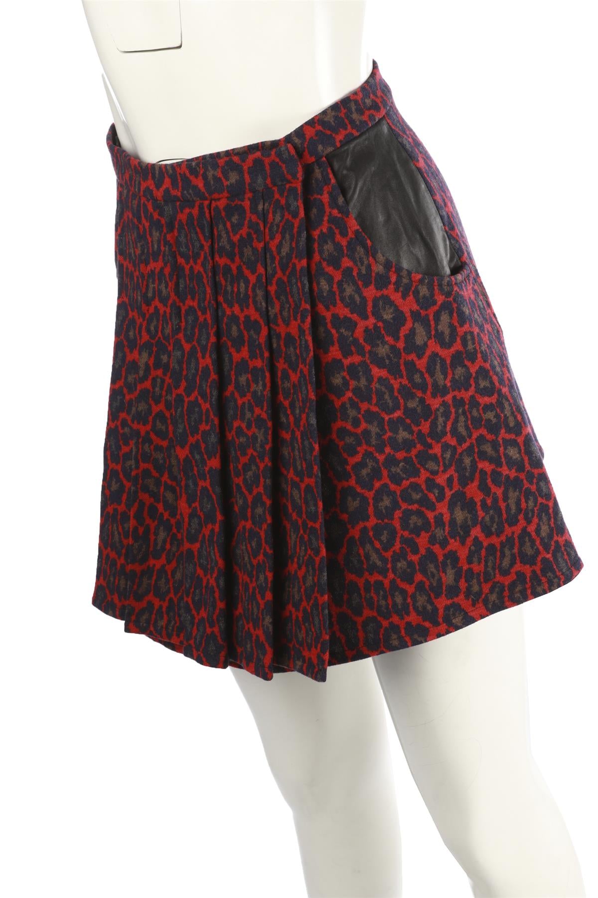 CHRISTOPHER KANE MULTI WOOL MINI SKIRT UK 8