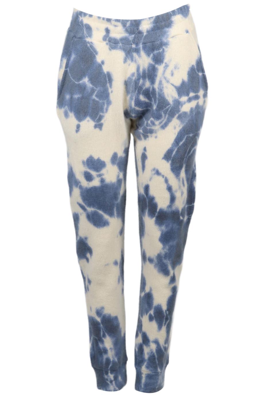 THE ELDER STATESMAN TIE DYED CASHMERE PANTS