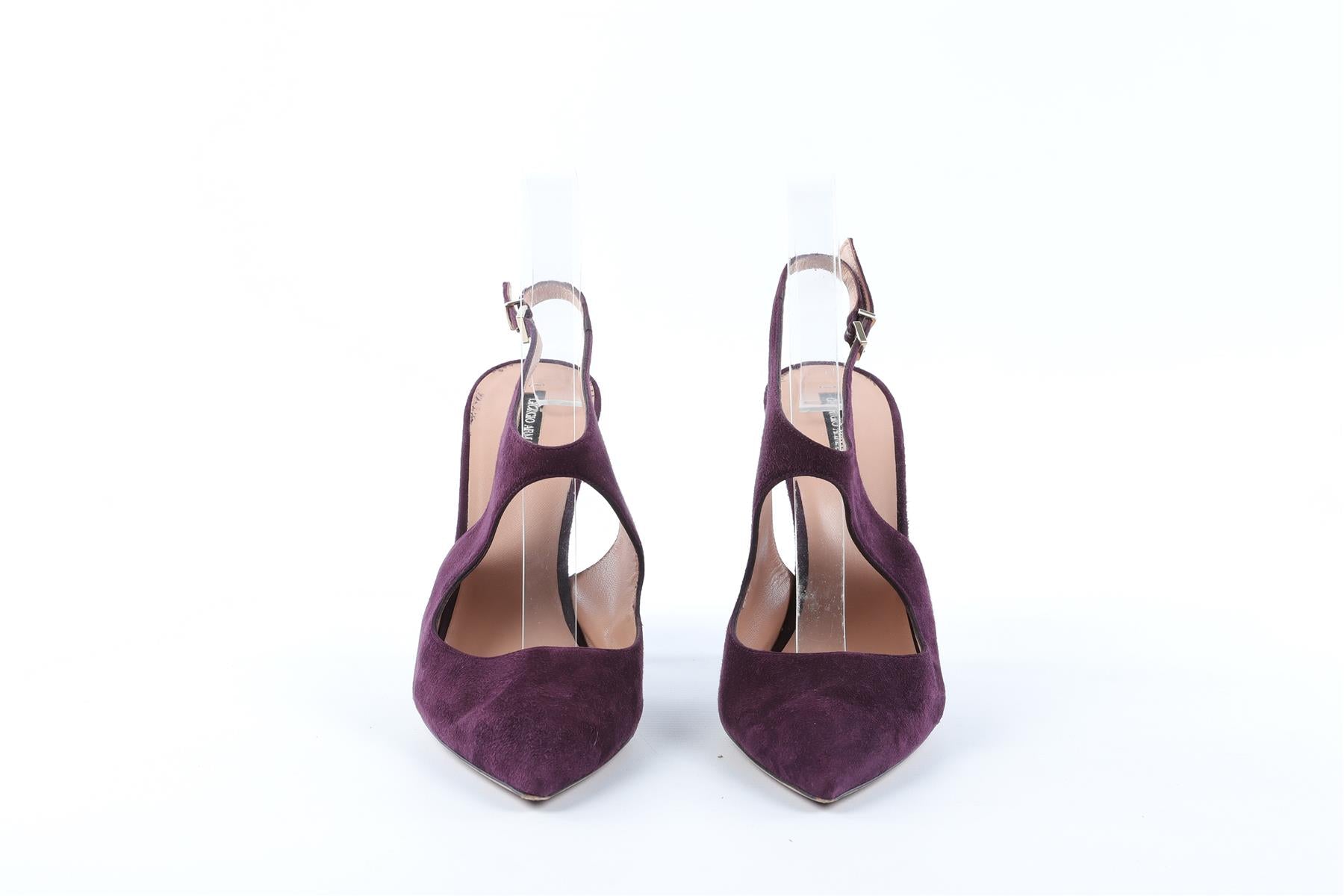 GIORGIO ARMANI PURPLE SUEDE PUMPS EU 38 UK 5 US 8