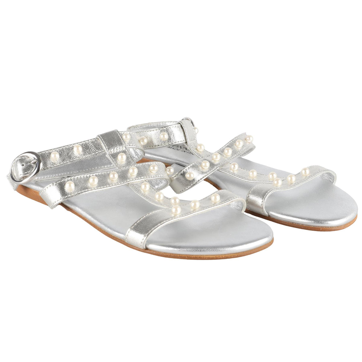 MONNALISA SILVER KIDS GIRLS SANDALS EU 36 UK 3.5 US 4.5
