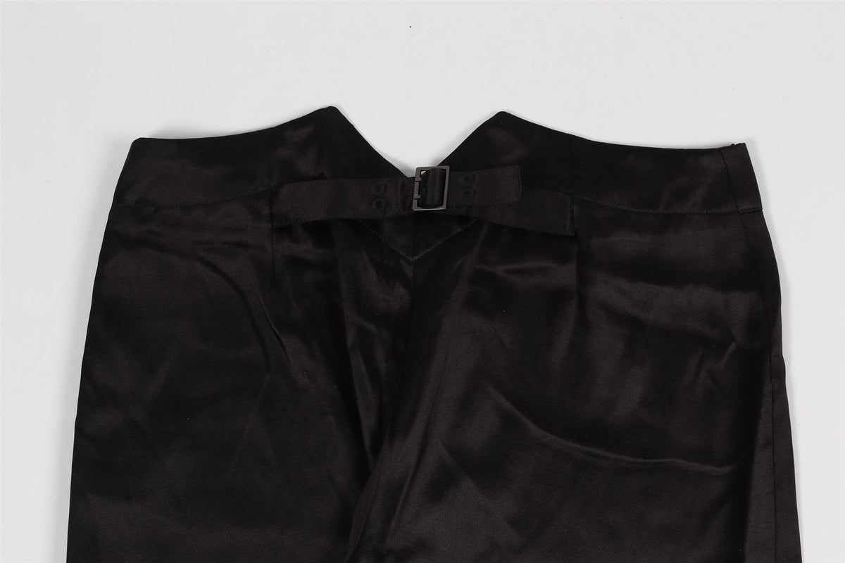 GUCCI VINTAGE SILK BLEND SKINNY PANTS IT 38 UK 6