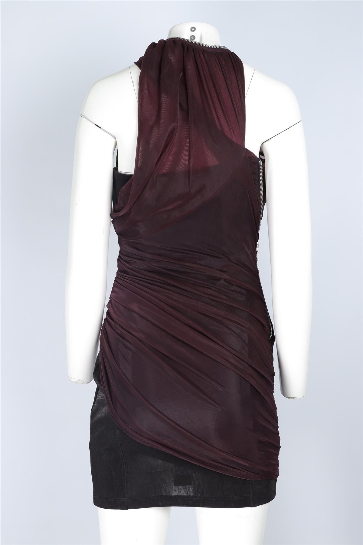 ALEXANDER WANG PURPLE MESH MINI DRESS US 6 UK 10
