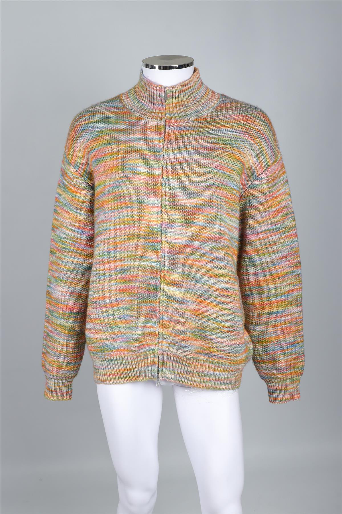 KITH MULTICOLORED MENS KNIT JACKET LARGE
