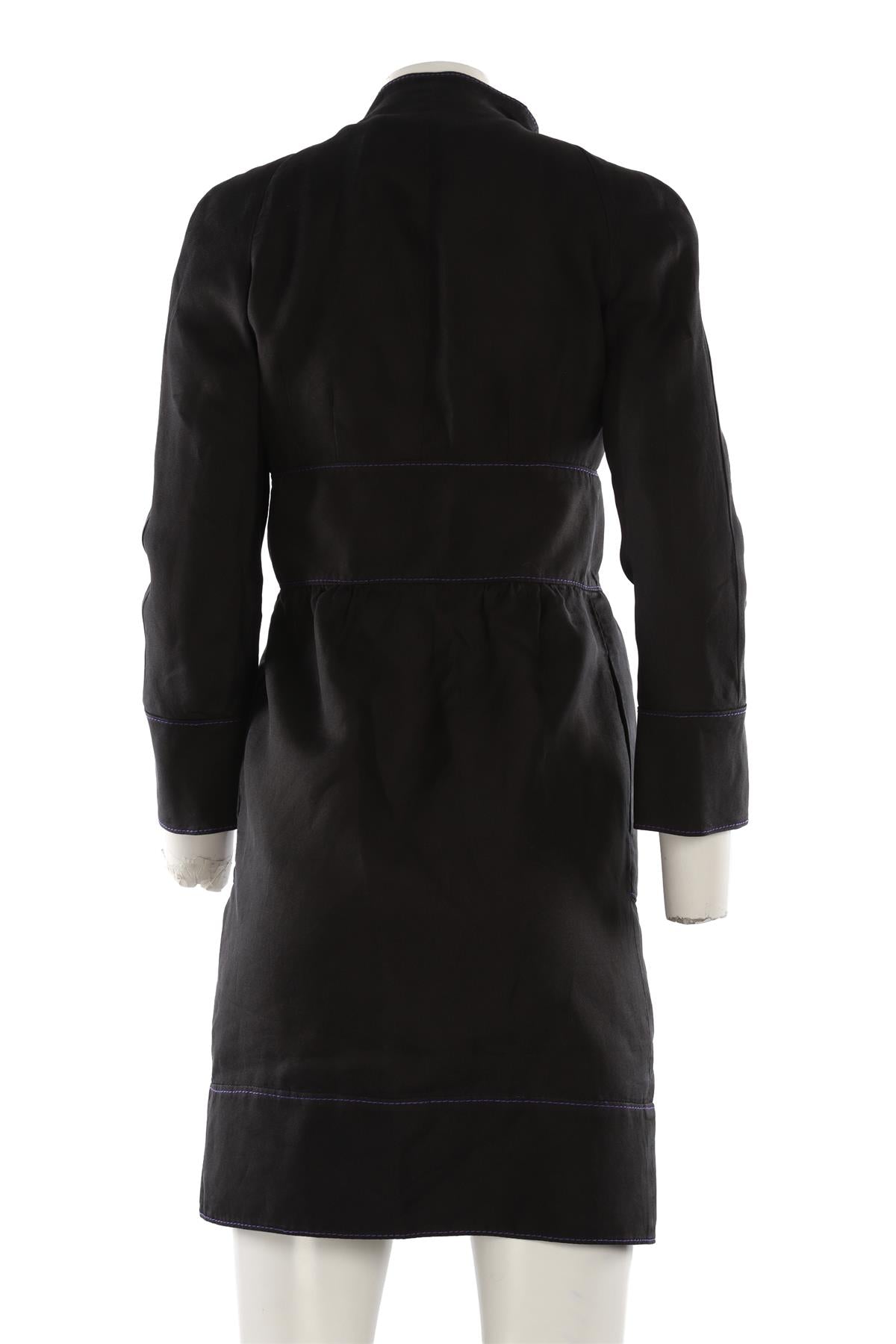 VALENTINO BLACK VINTAGE SILK COAT SMALL
