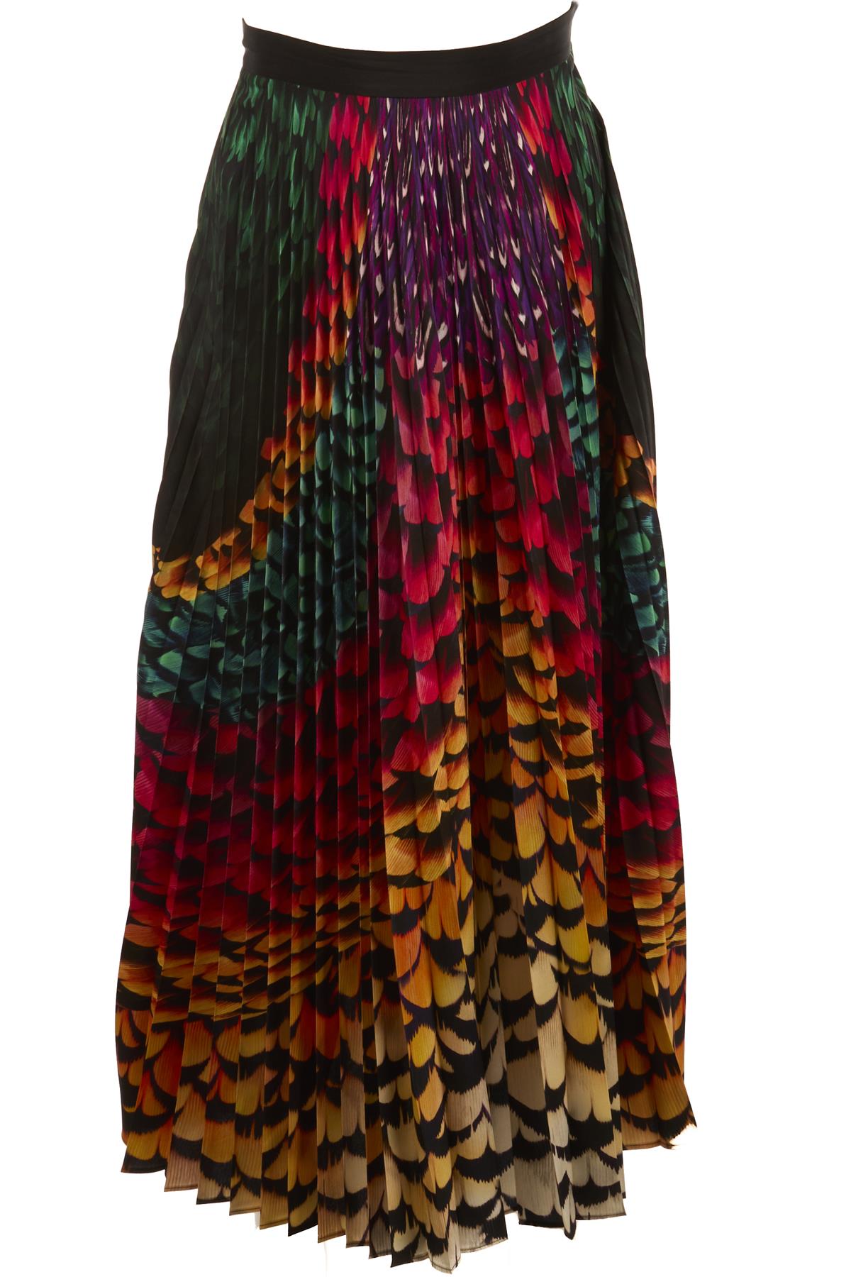 MARY KATRANTZOU MULTI SATIN MAXI SKIRT UK 6
