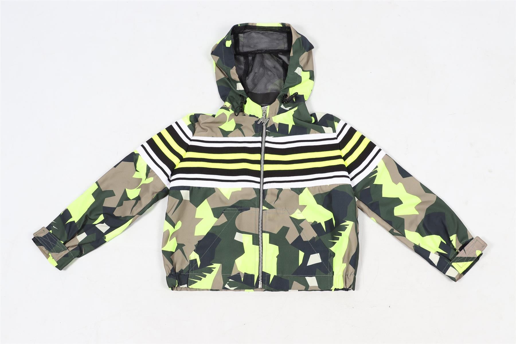 MSGM GREEN KIDS BOYS SHELL JACKET 4 YEARS