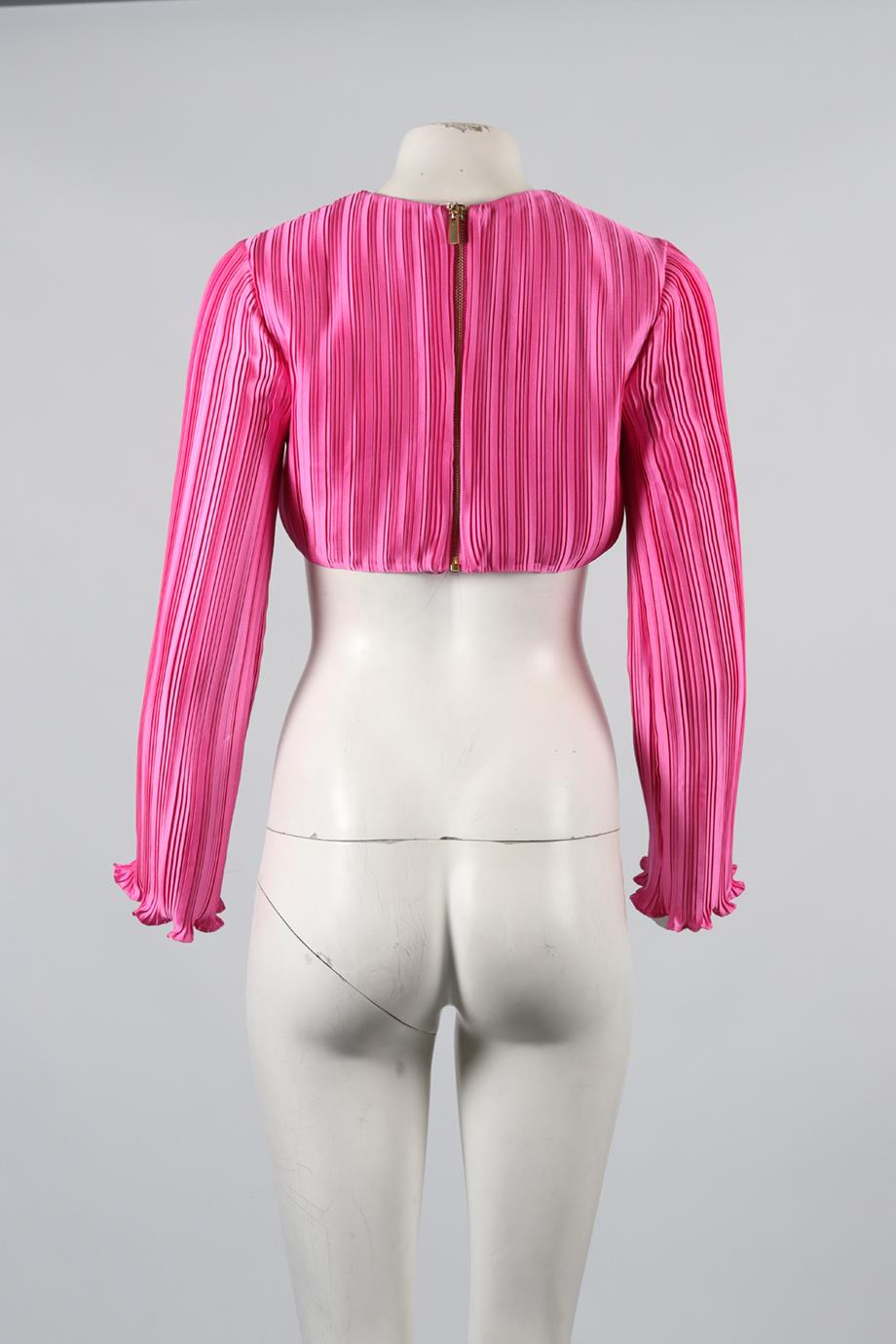 AIIFOS PLEATED SATIN TOP XSMALL