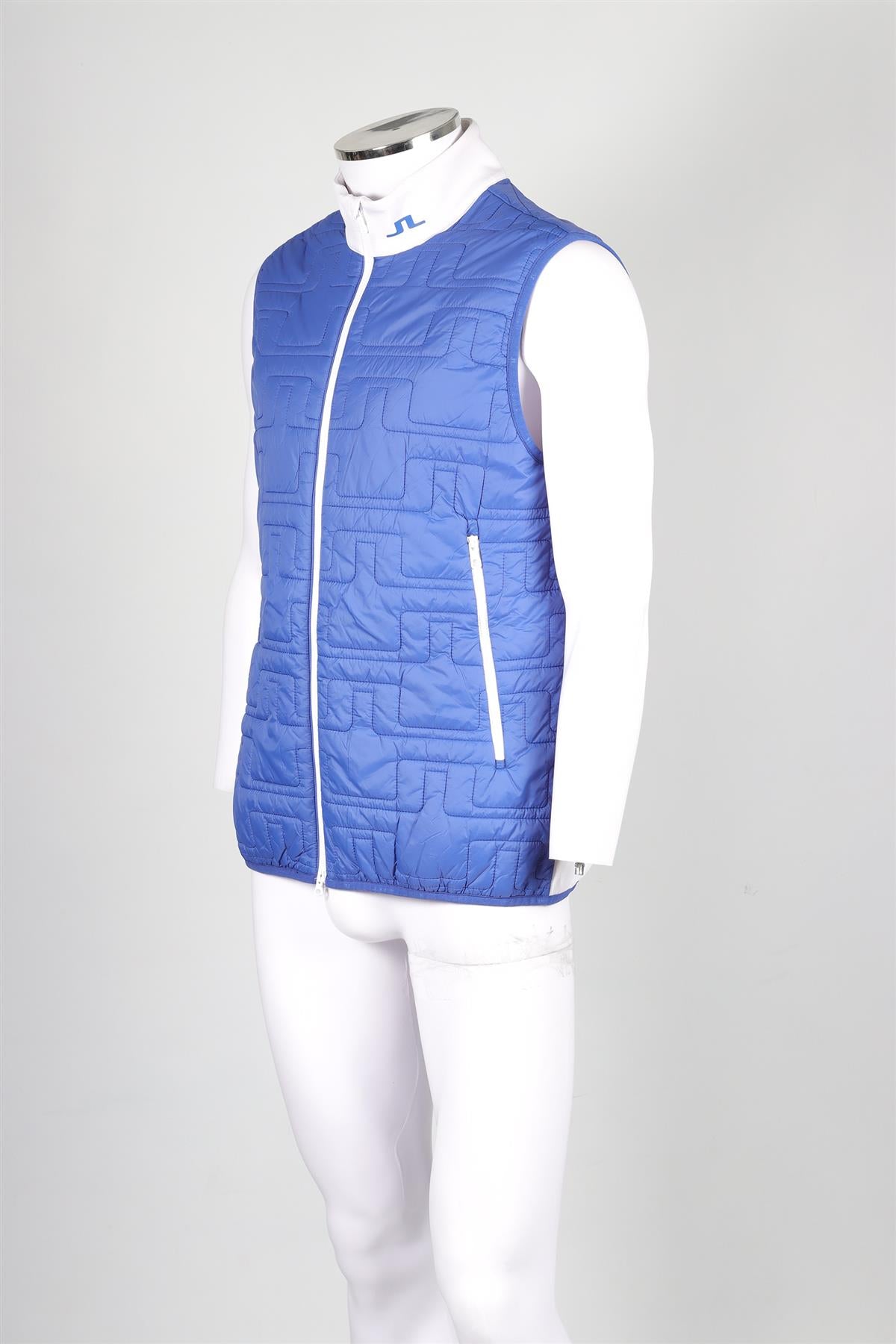 J LINDEBERG BLUE MEN'S SHELL VEST LARGE