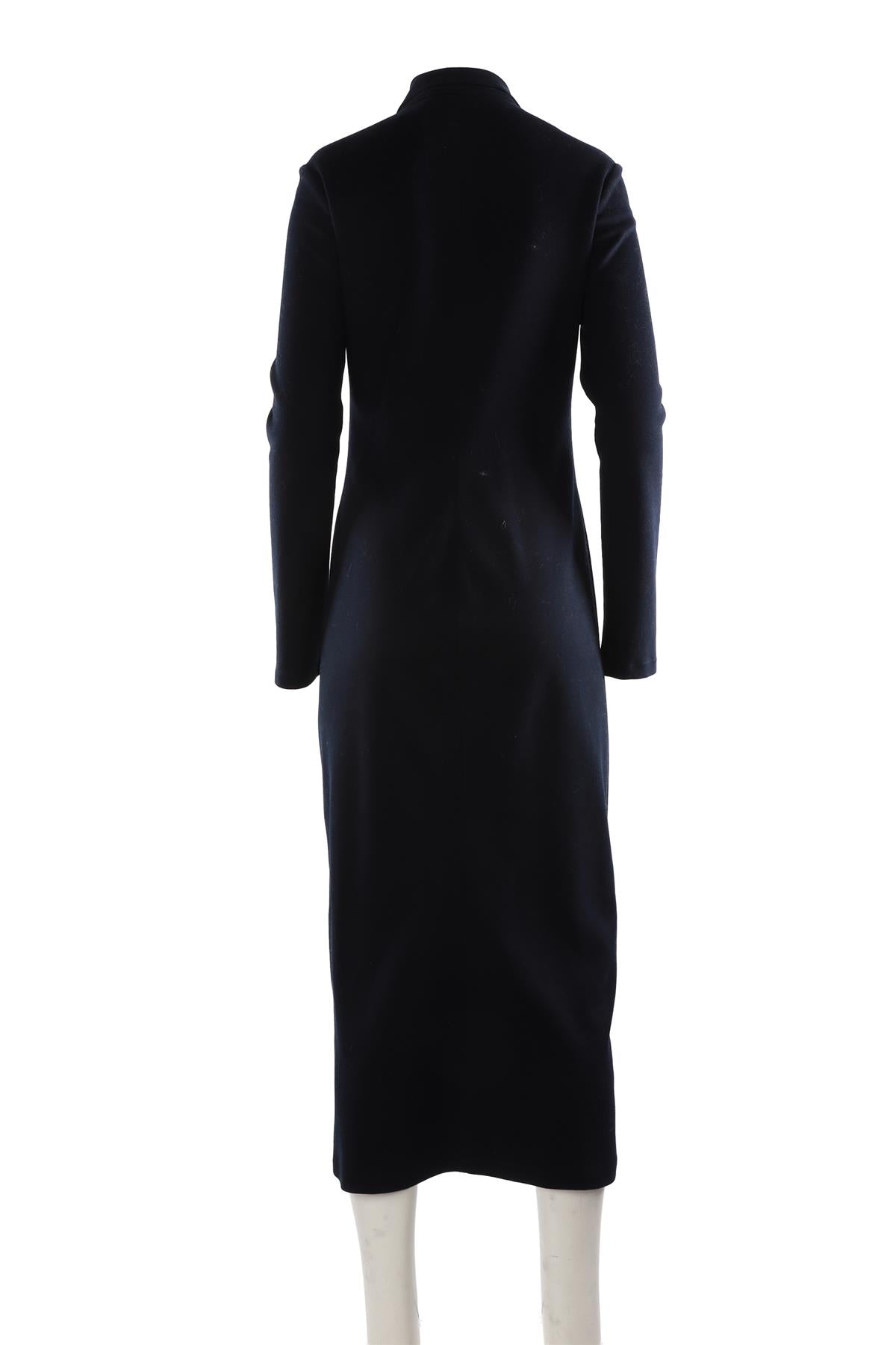 NAVY COTTON MAXI DRESS