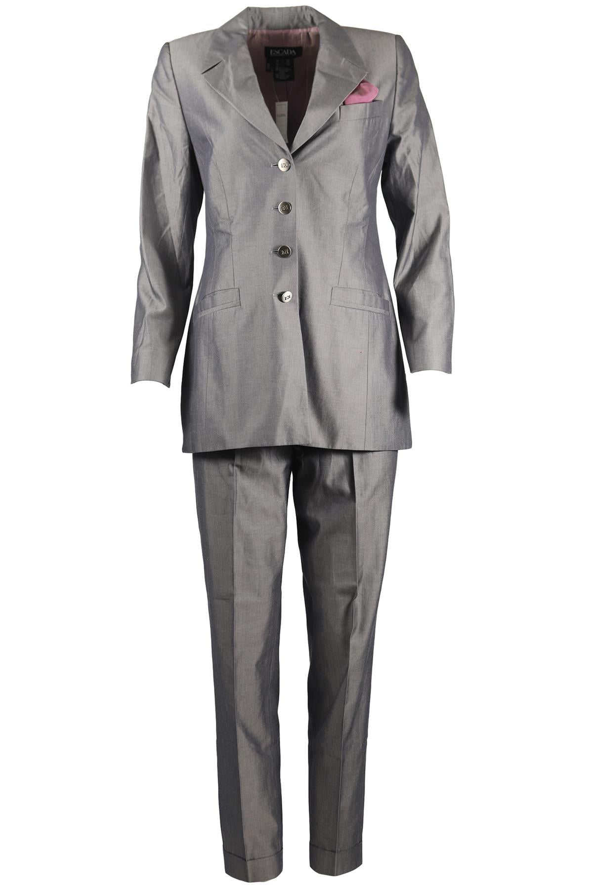 ESCADA COTTON TWO PIECE SUIT DK 40 UK 14