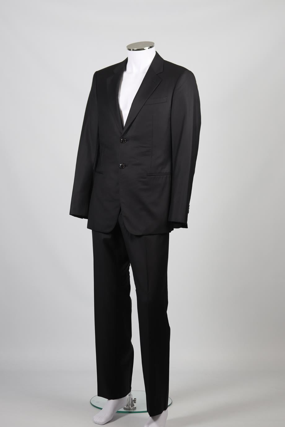 GIORGIO ARMANI MEN'S WOOL AND CASHMERE BLEND TWO PIECE SUIT IT 50 UK/US 34 FR 42