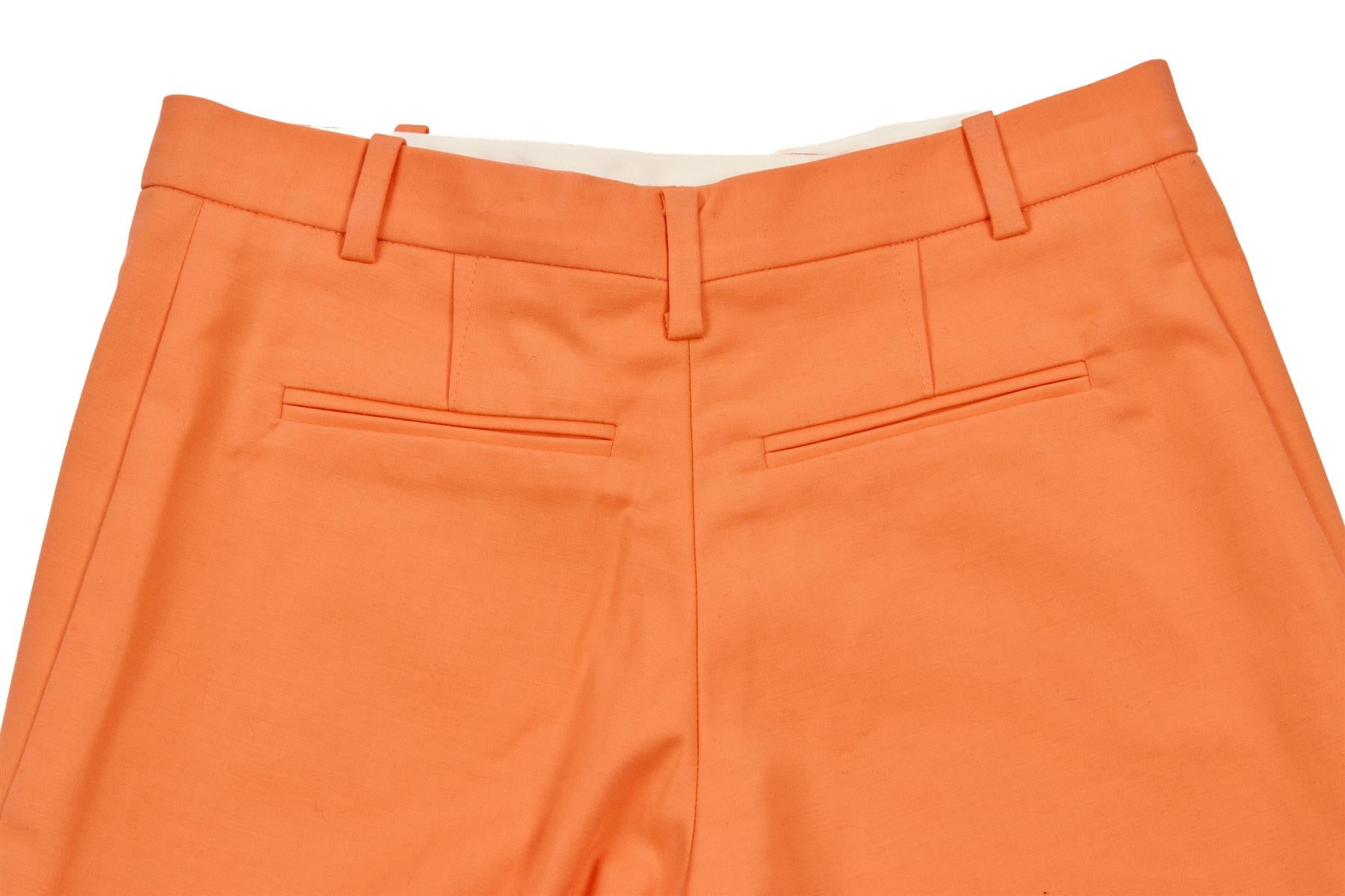 VERSACE ORANGE COTTON SHORTS IT 38 UK 6