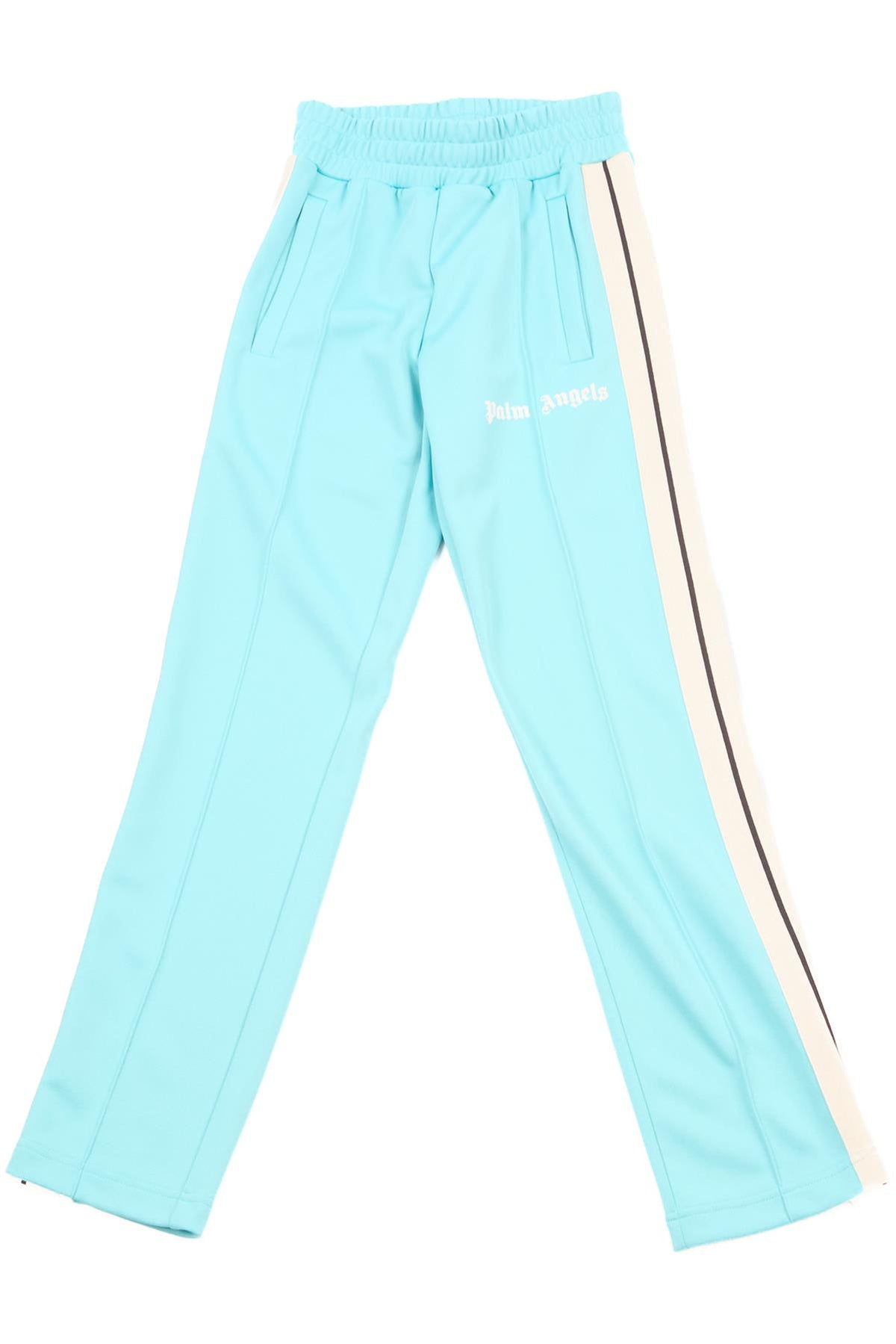 PALM ANGELS BLUE JERSEY TRACK PANTS XXSMALL
