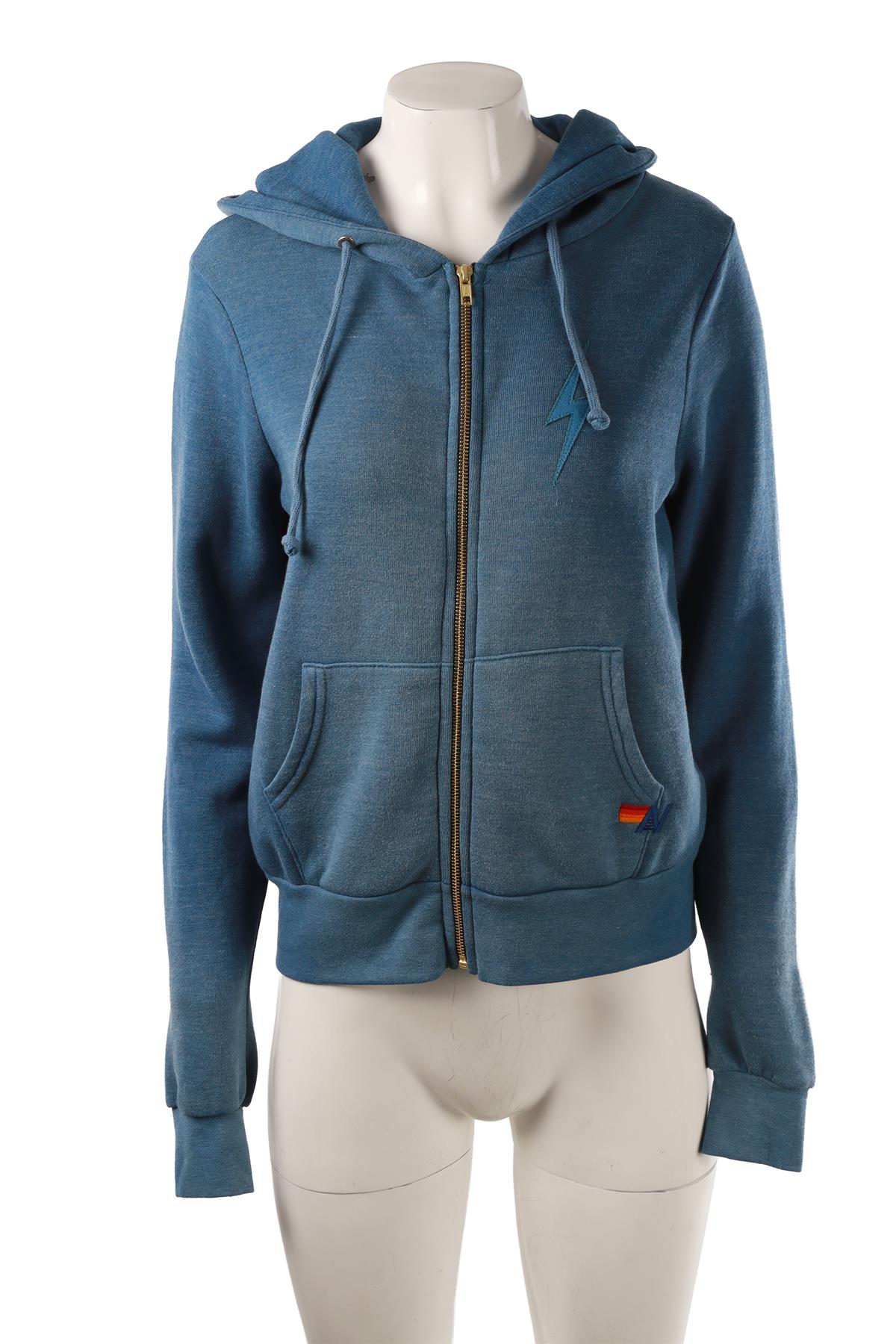 BLUE COTTON HOODIE