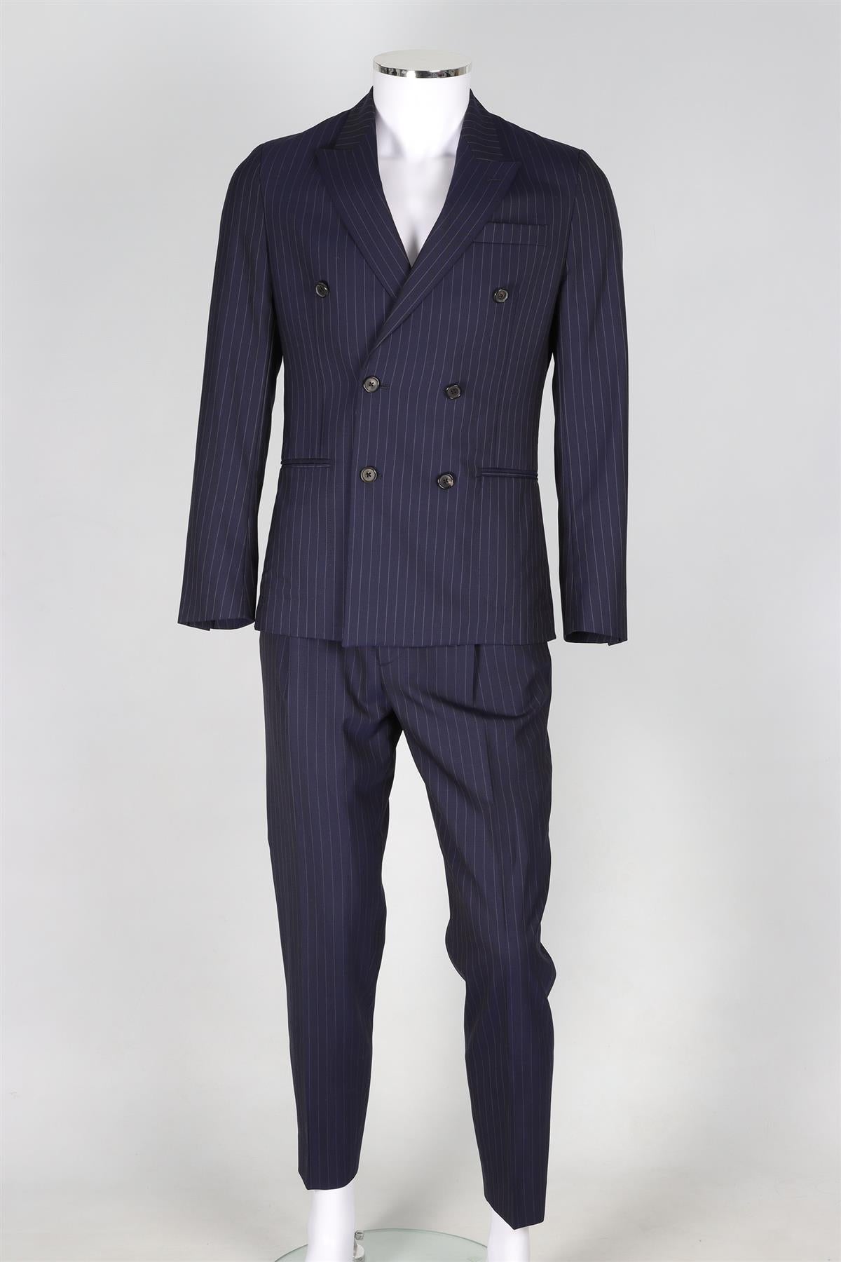 PAUL SMITH NAVY MEN'S WOOL TWO PIECE SUIT UK/US CHEST 36/W32