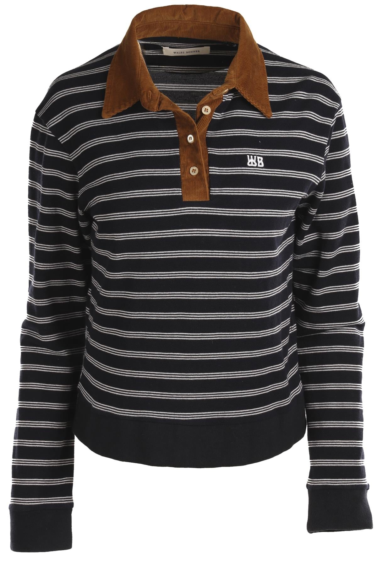 WALES BONNER NAVY COTTON TOP MEDIUM