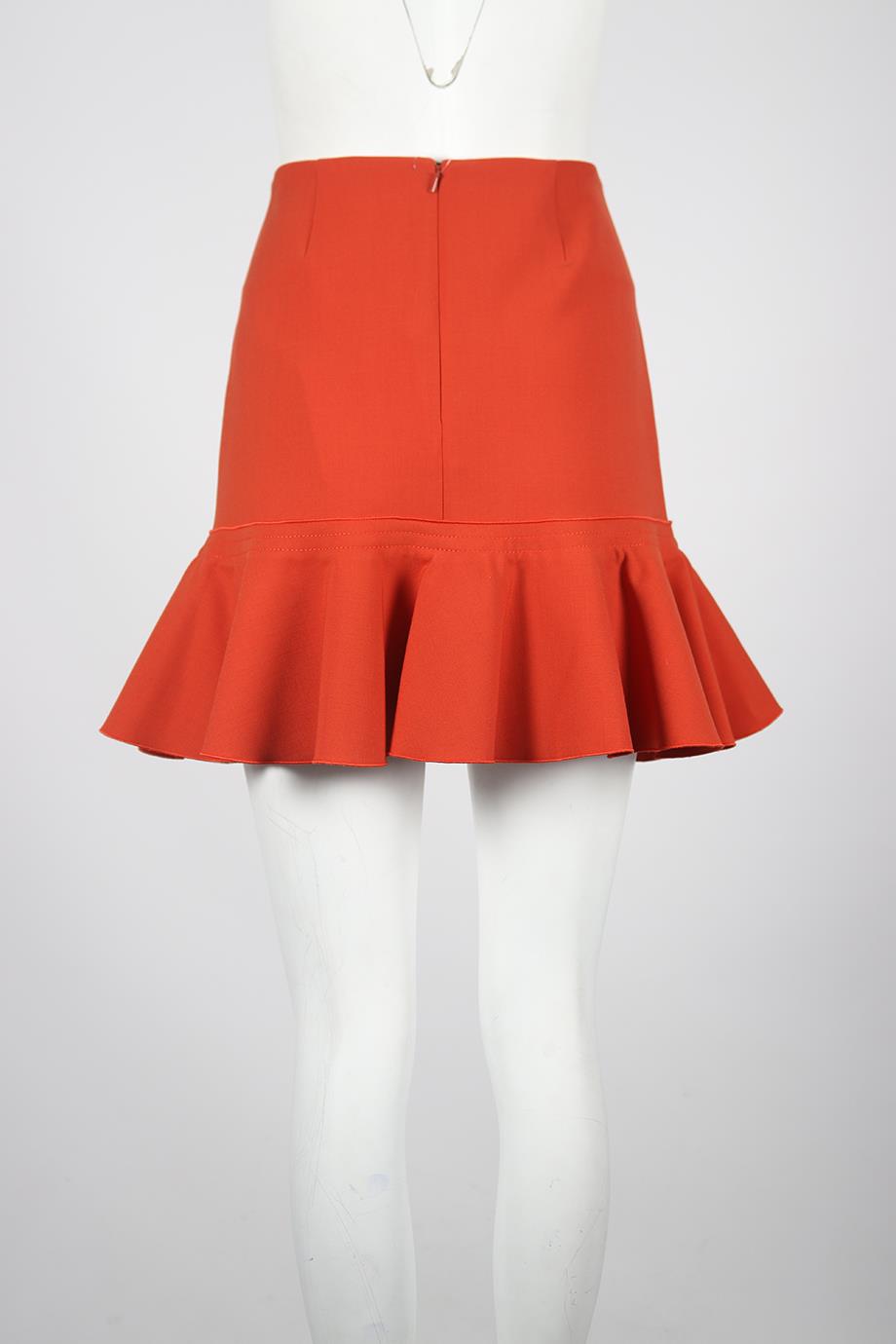 VICTORIA VICTORIA BECKHAM WOOL BLEND MINI SKIRT UK 10