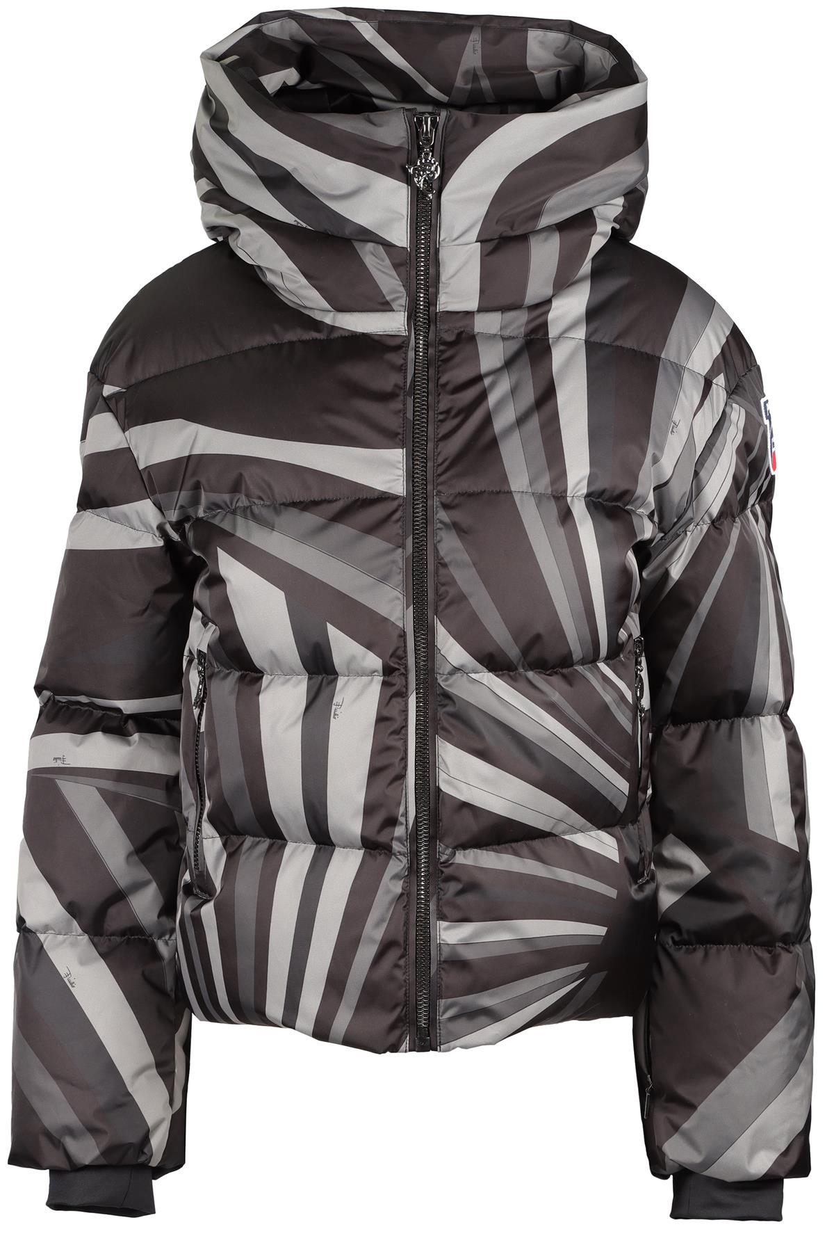 EMILIO PUCCI + FUSALP GREY PADDED DOWN JACKET FR 38 UK 10
