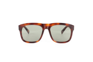 SAINT LAURENT BROWN D FRAME ACETATE SUNGLASSES ONE SIZE