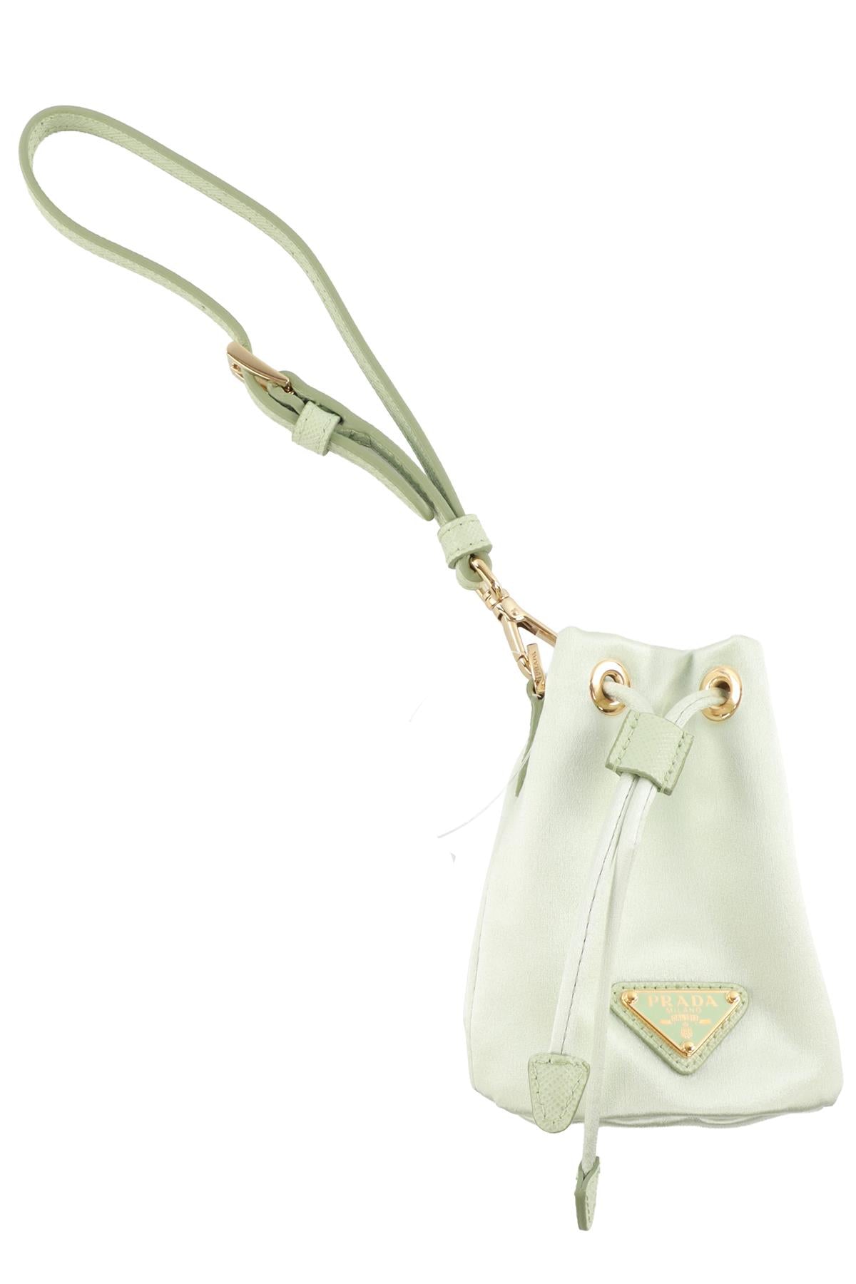 PRADA GREEN MINI RE-NYLON POUCH