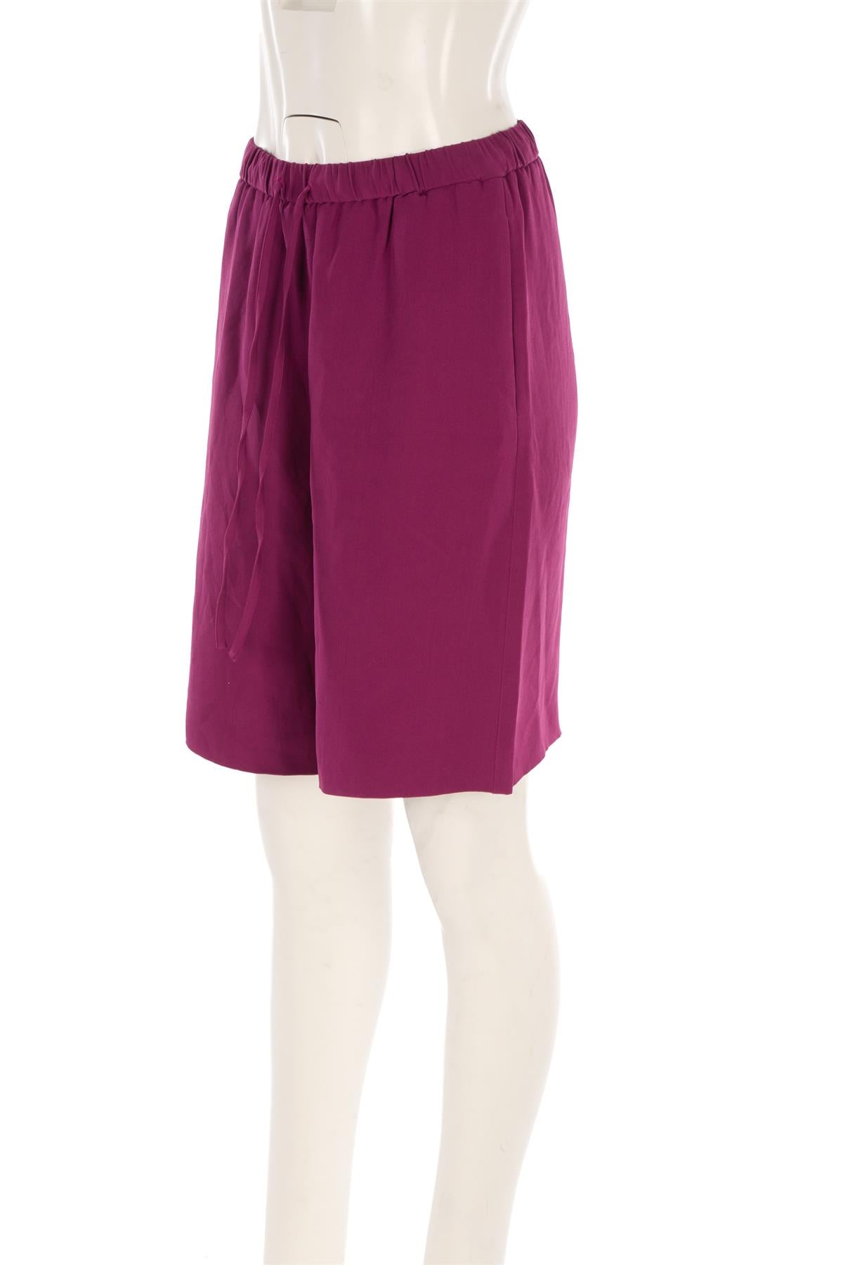 VALENTINO PURPLE SILK SHORTS IT 40 UK 8