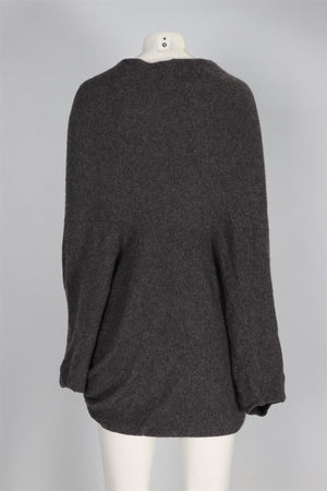 WHITE + WARREN GREY CASHMERE SWEATER XSMALL/SMALL
