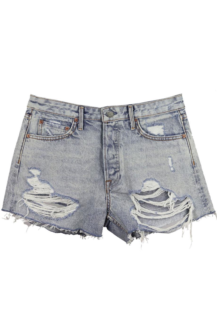GRLFRND HELENA DISTRESSED DENIM SHORTS W27 UK 8/10