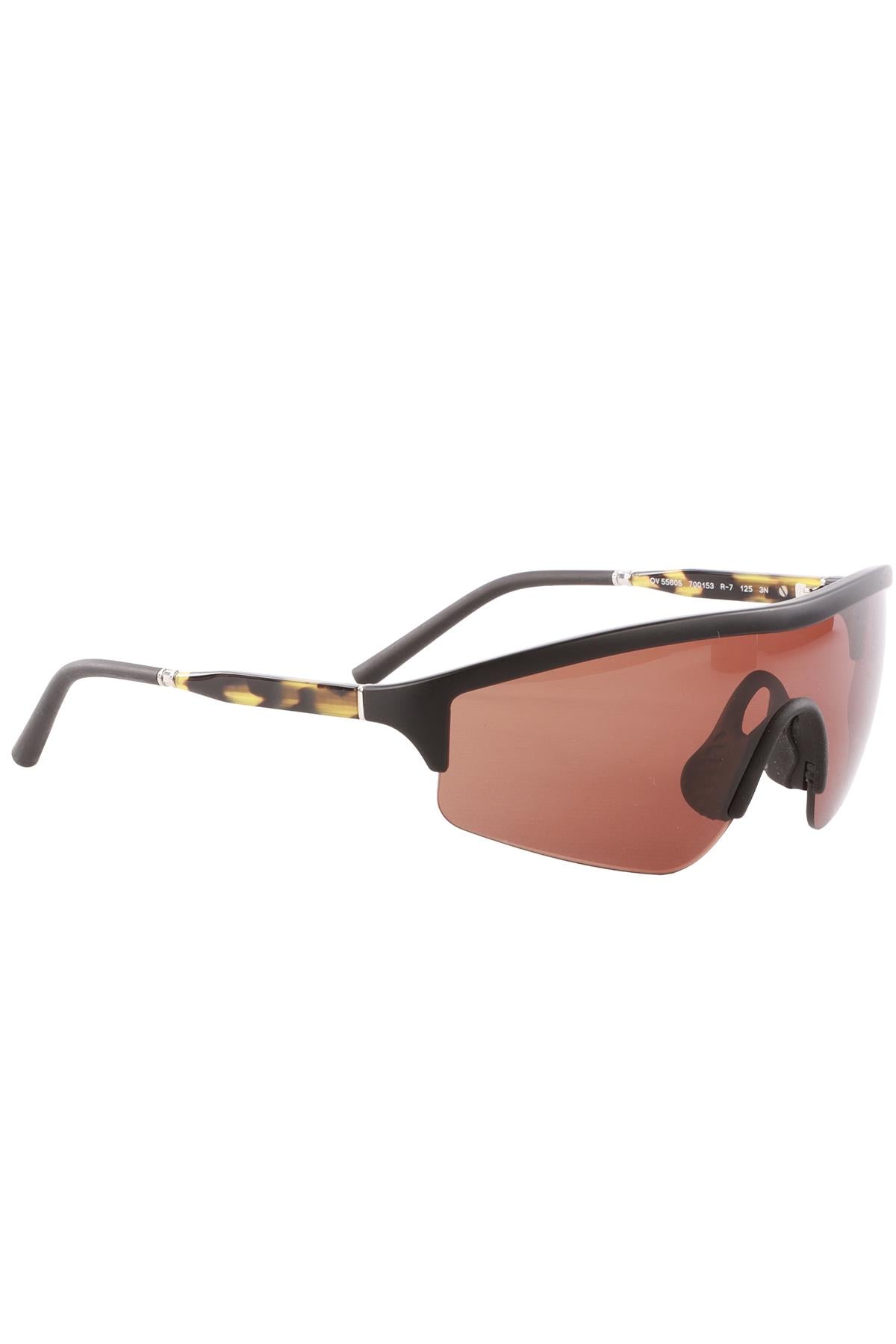 OLIVER PEOPLES + ROGER FEDERER BLACK VISOR SUNGLASSES