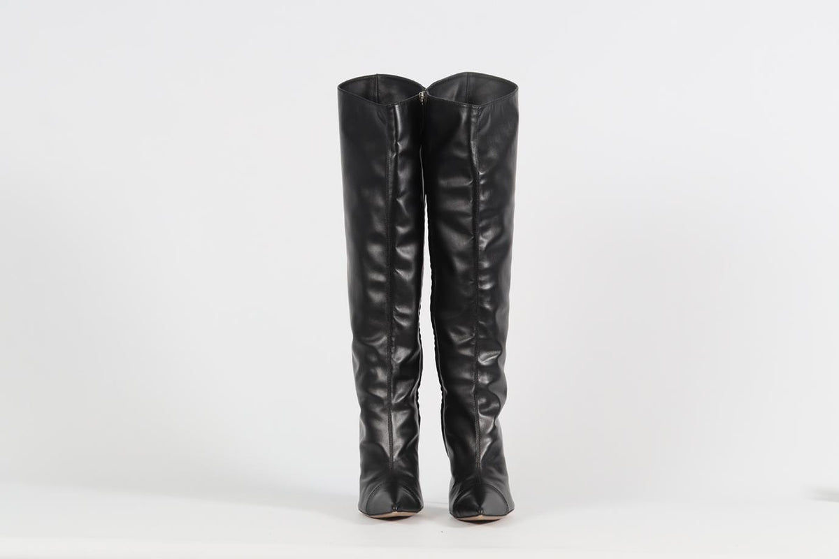 ALEXANDRE VAUTHIER LEATHER KNEE HIGH BOOTS EU 38.5 UK 5.5 US 8.5