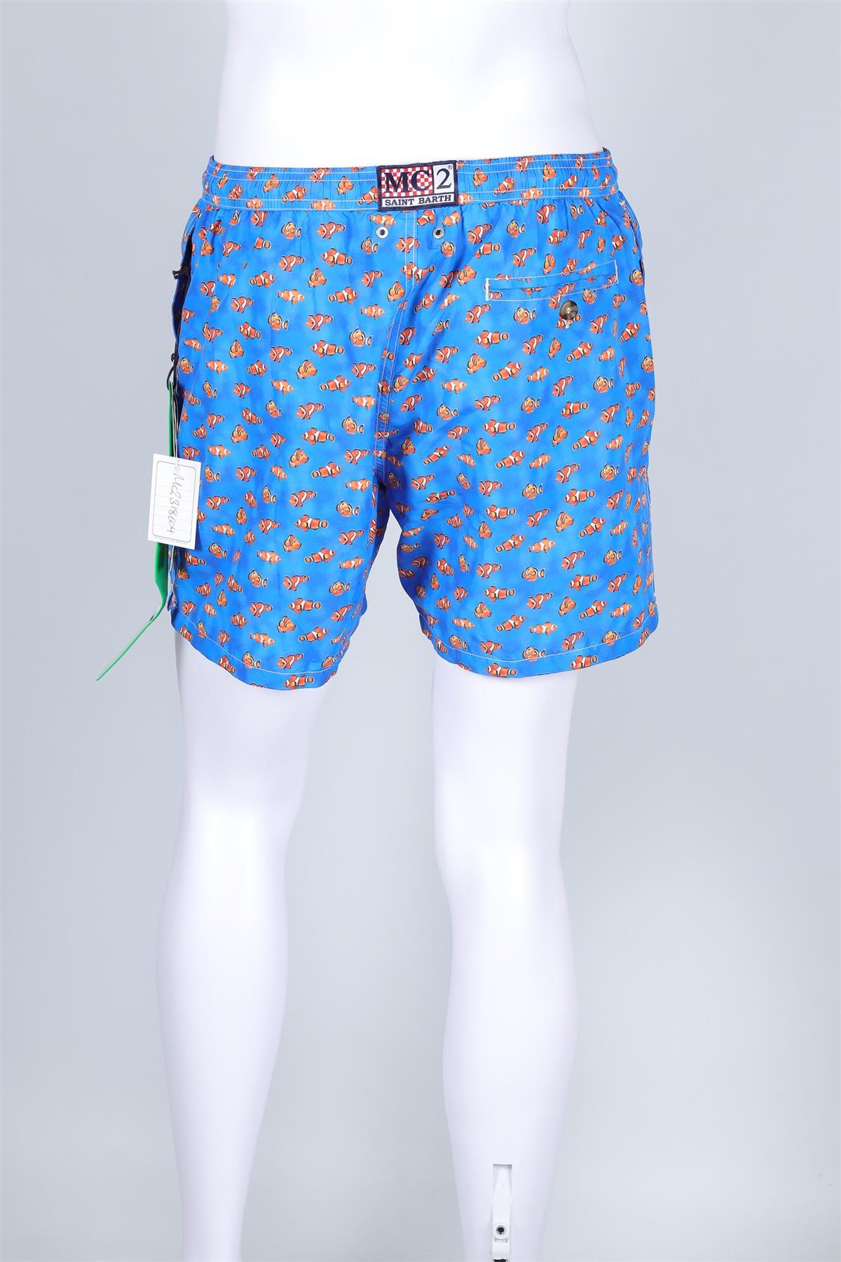 ST BARTH MC2 BLUE MEN'S SWIM SHORTS LARGE